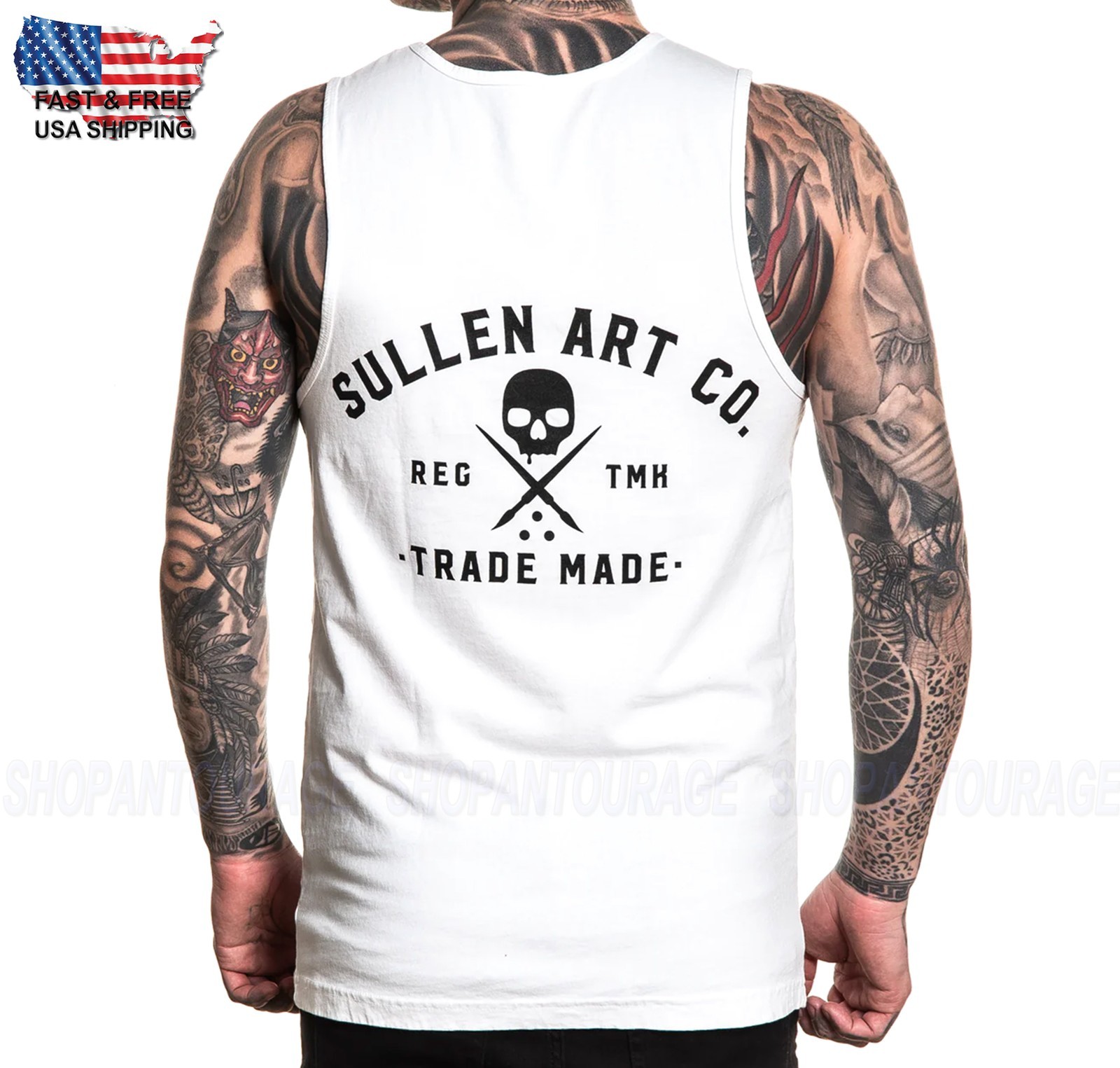Sullen Art Collective Elemental Premium Fit SCM8230 New Tattoo Tank Top for Men