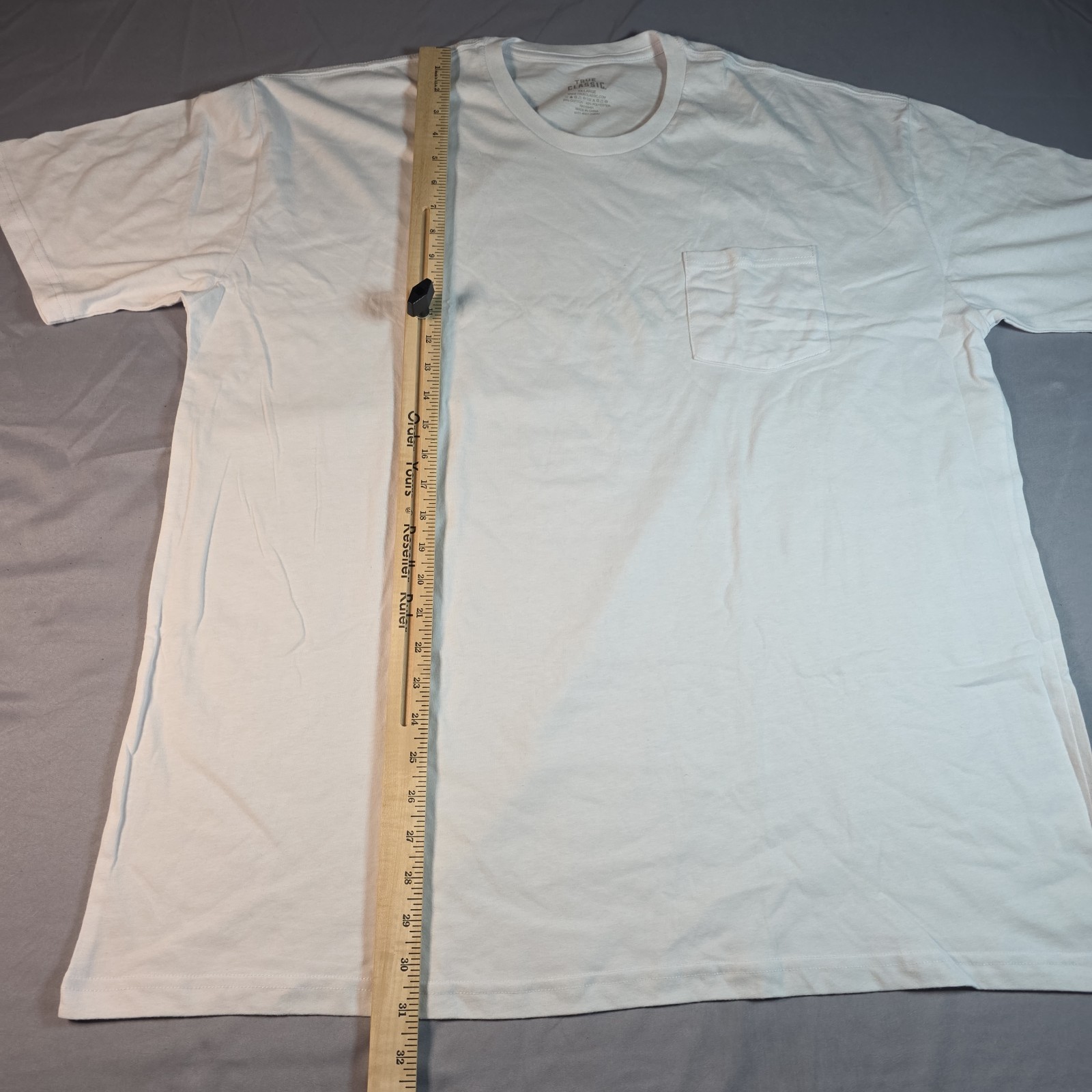 True Classic Crew Neck w pocket (2 pack) extra large XL white & blue