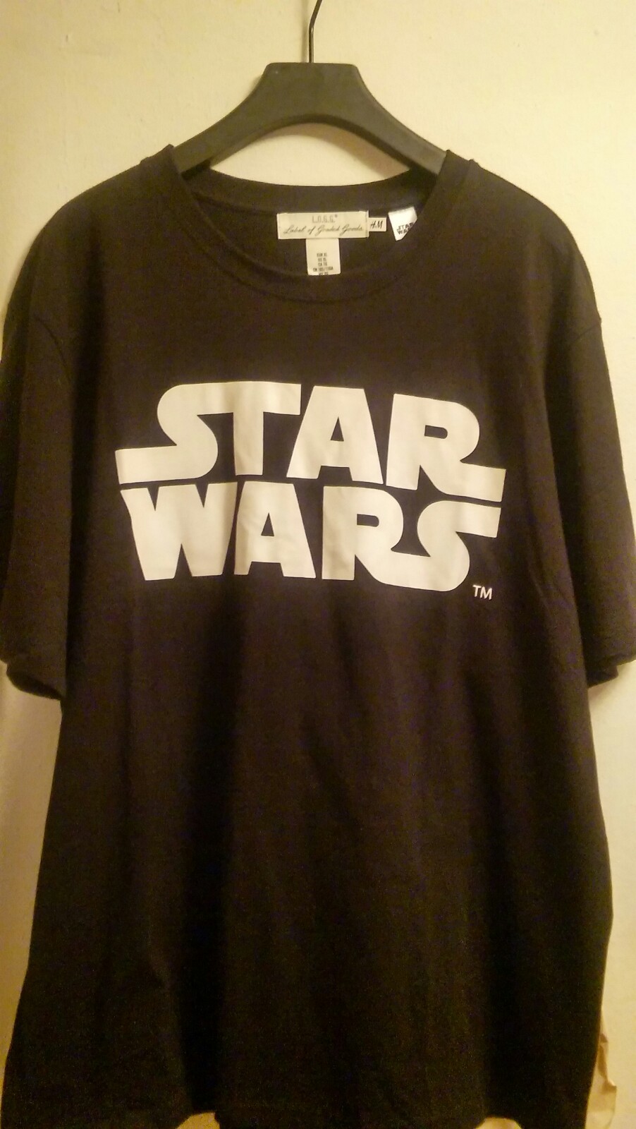 Men’s H&M Black STAR WARS T-shirt GENUINE Size XS or LARGE or XL ONLY NEW