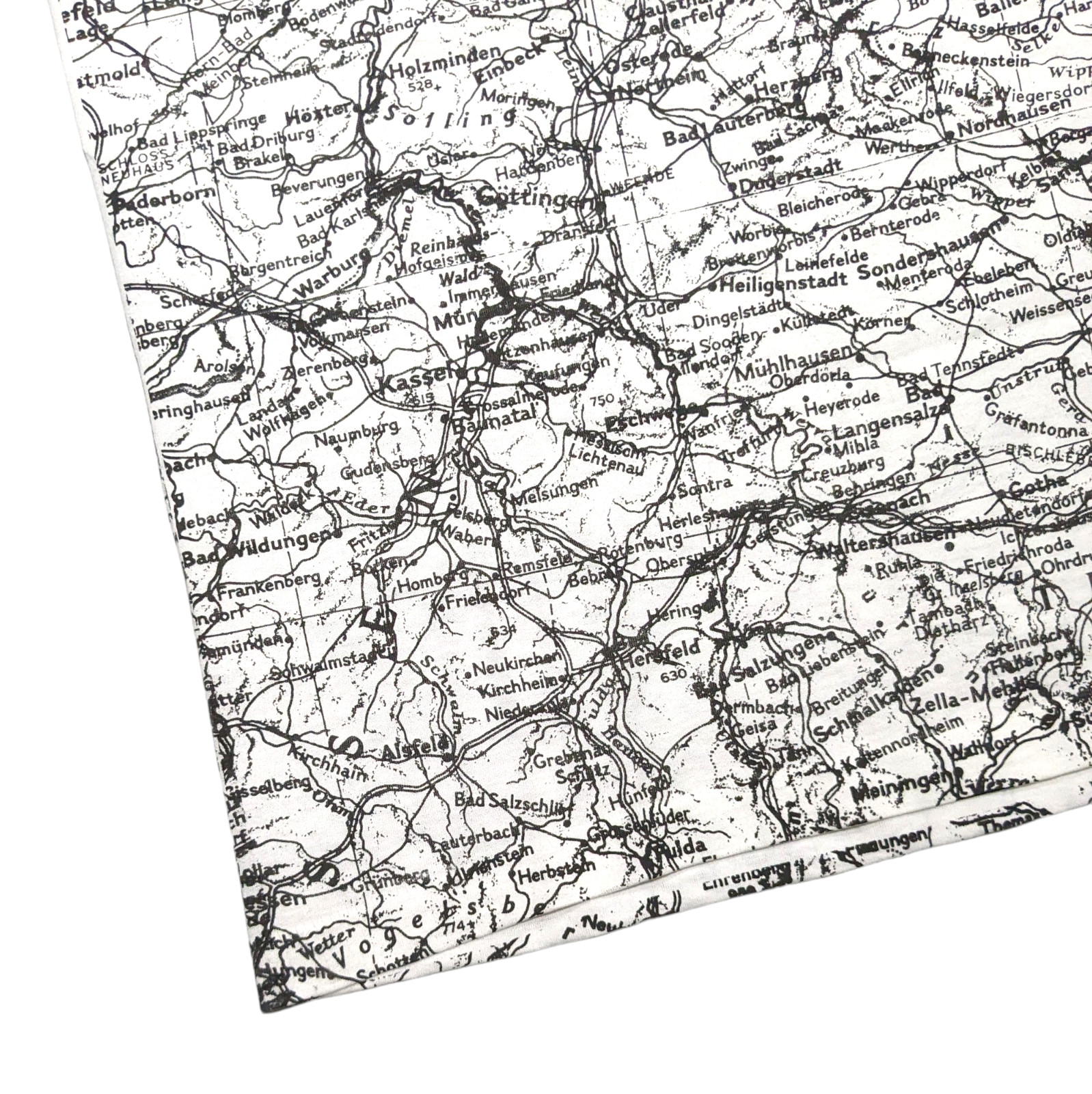 New Vintage Germany Map SCREEN STARS USA T Shirt XL All Over Print Puff Graphic