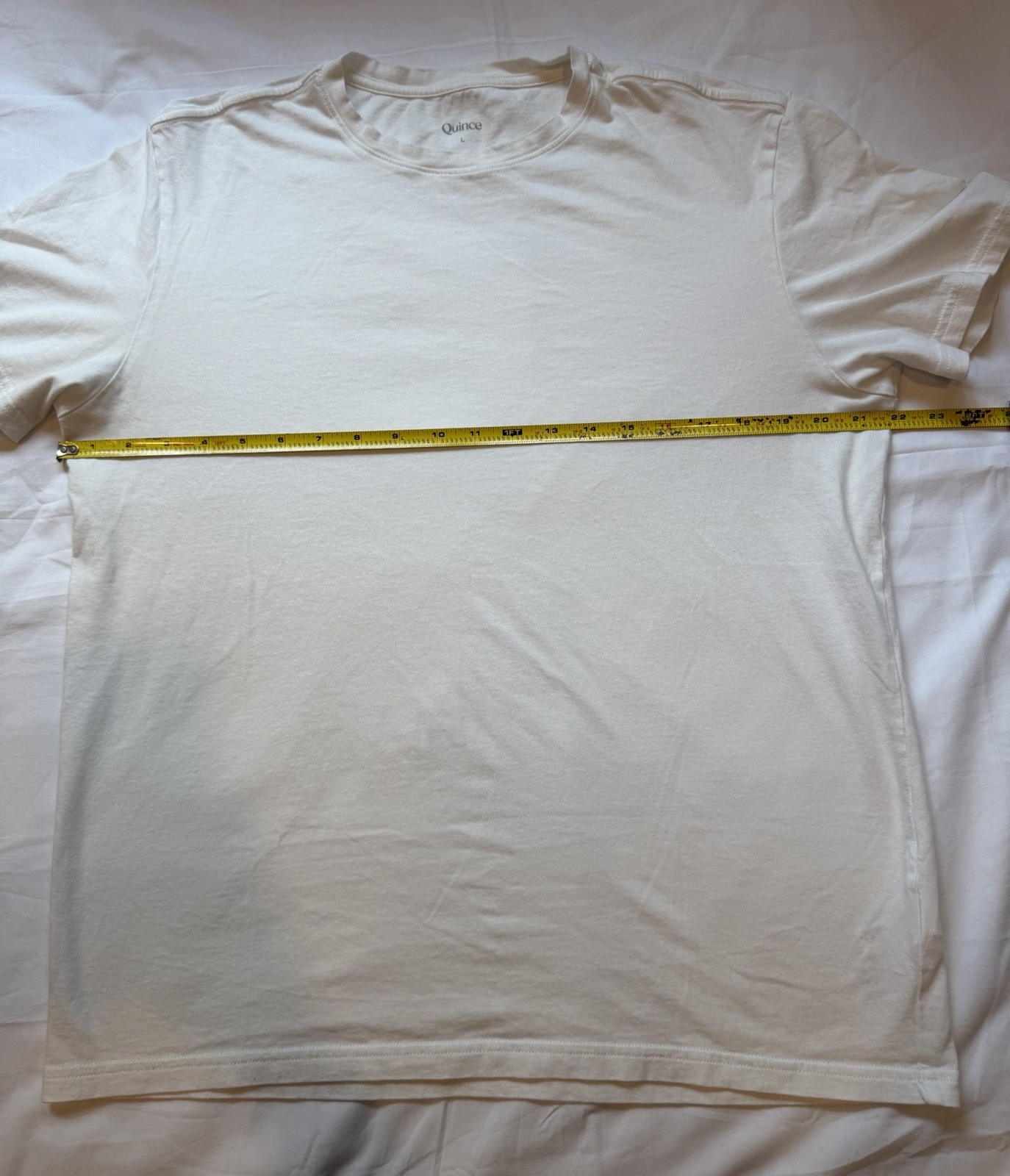 Quince Men’s Cotton Modal Crew Neck Tee White Size Large Basic Undershirt