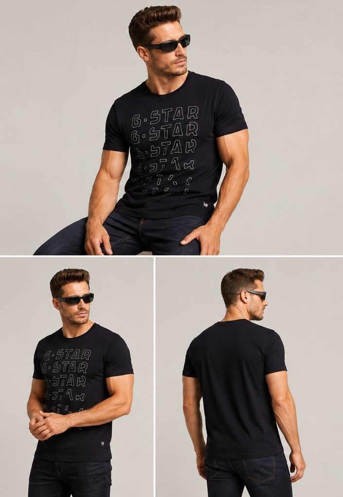 G-Star RAW Gradient Graphic Soft Cotton Breathable Tee T-Shirt size L RRP £39.99