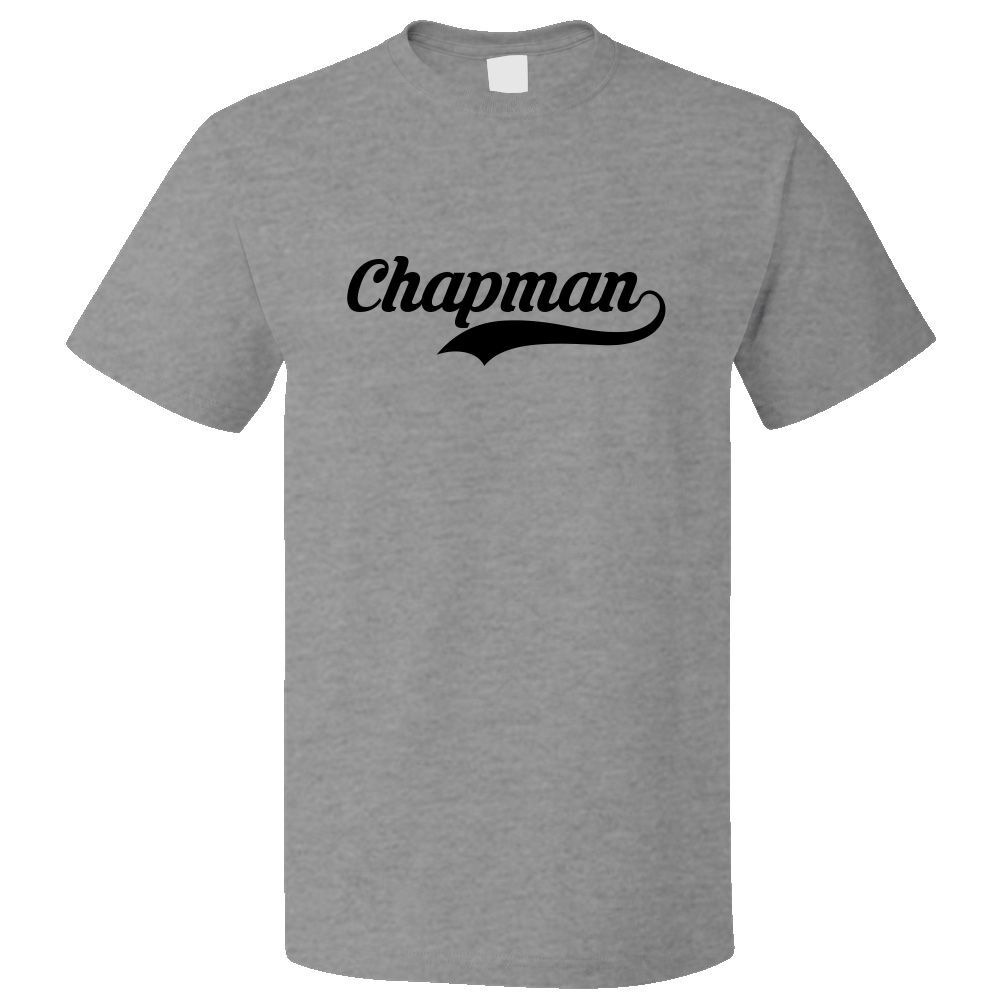 Funny Chapman Retro Old School T shirt Tee