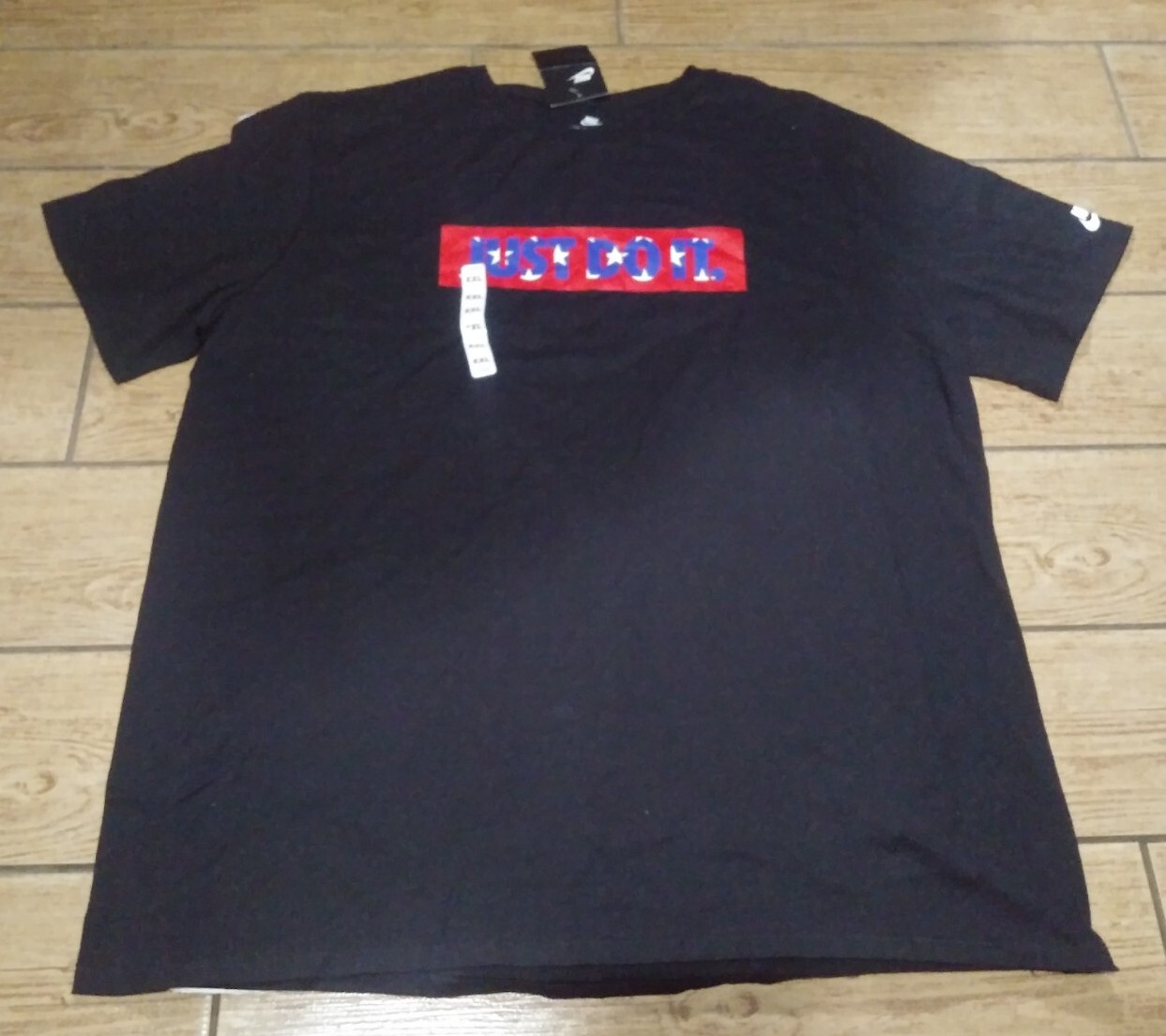 Nike Americana Just Do It Black T-Shirt AV3618-806 Men’s Size 2X