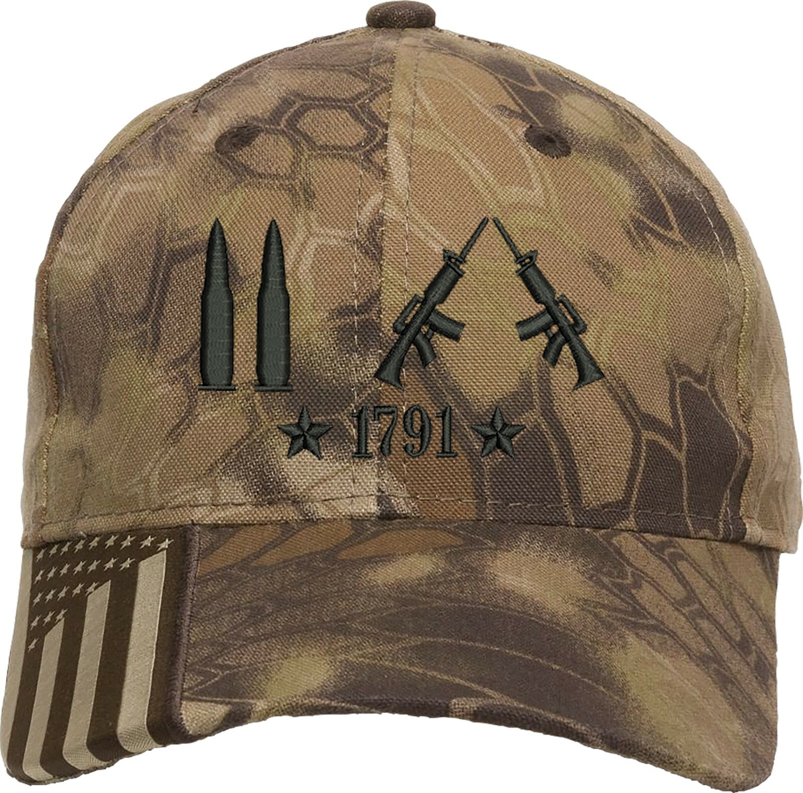 Only Bullets 2A 1791 Guns Embroidered One Size Fits All Baseball Hats