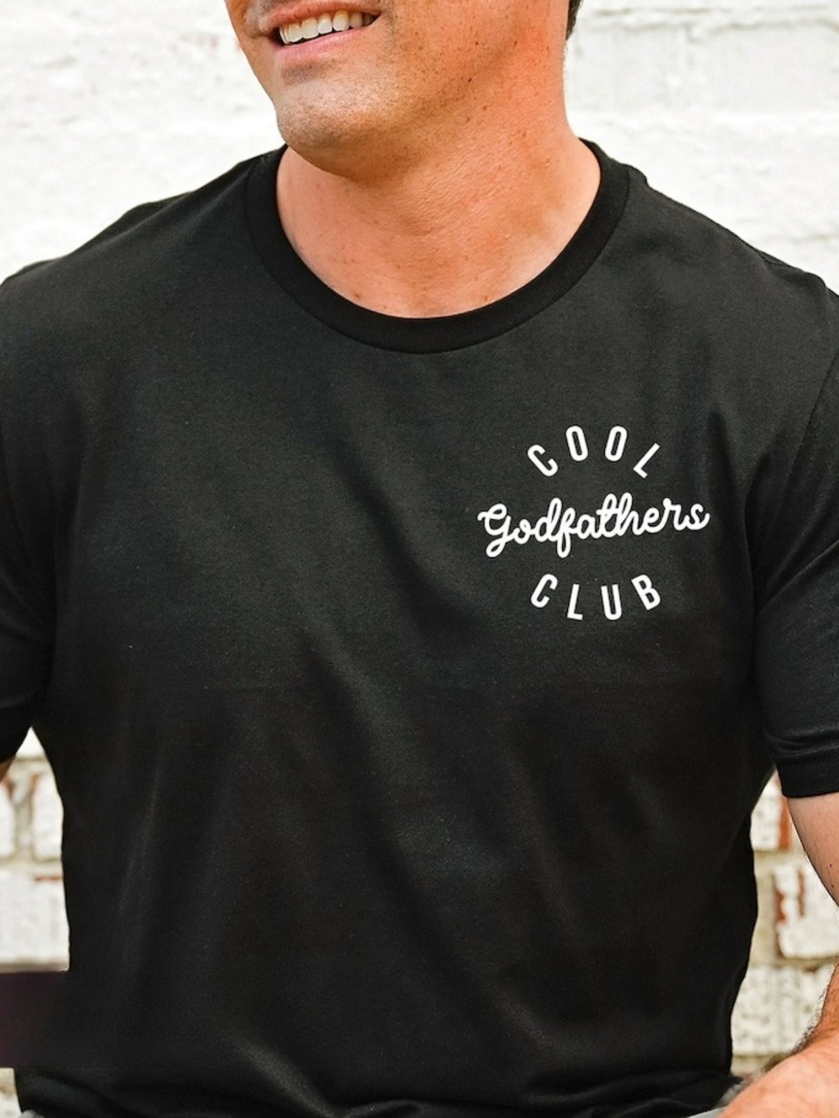 Men’s Godfather Pregnancy Announcement T-Shirt – Funny Godfather to Be Gift, C