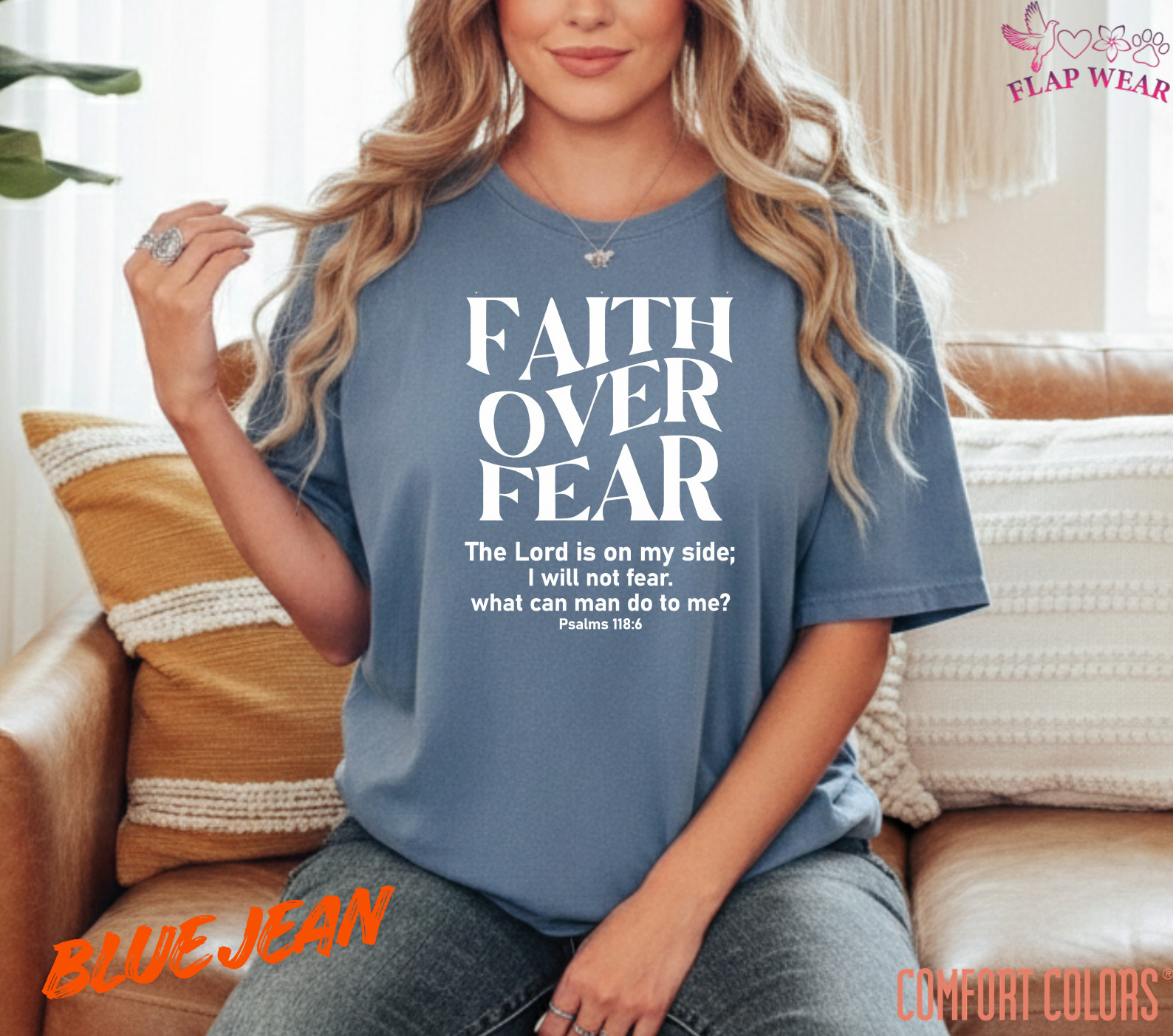 Unisex Faith Over Fear Christian T-Shirt, Men T shirt,Women T shirt Gift Religio