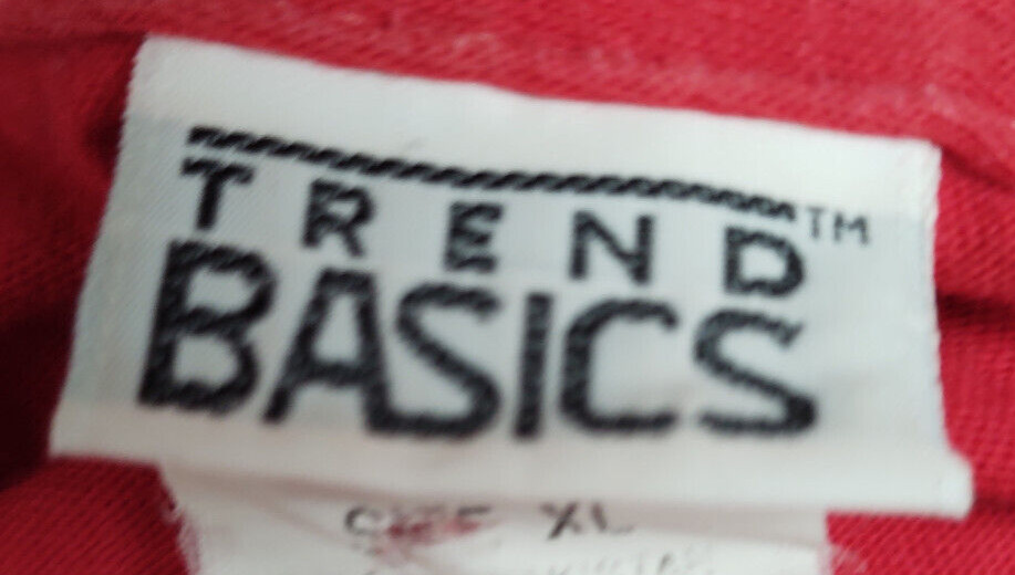 Vtg? Trend Basics “Just Say HO! Red T-Shirt” Size XL~Retro