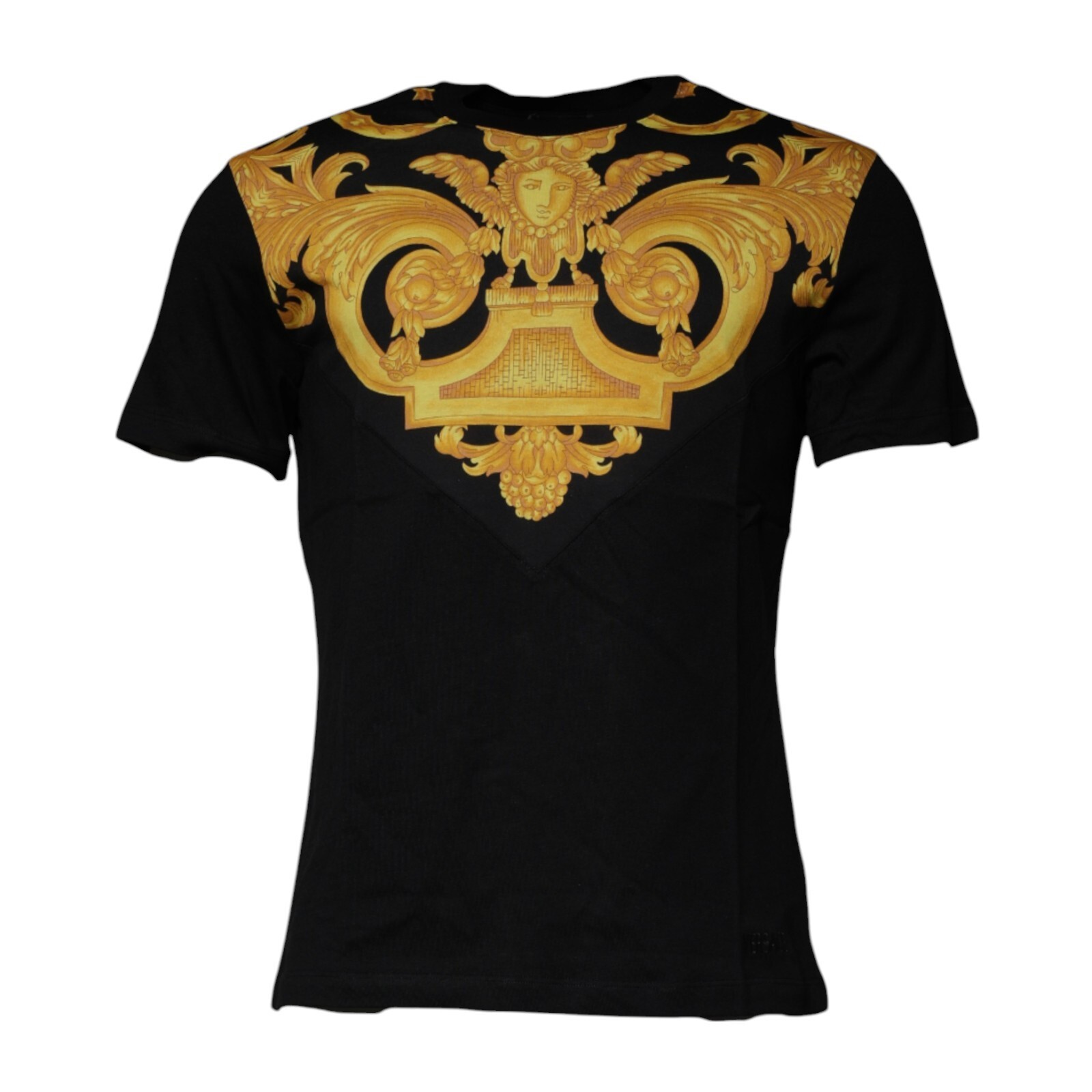 VERSACE T-shirt Black Medusa Print Cotton Crew Neck Men Tee IT48/US38/M 760usd