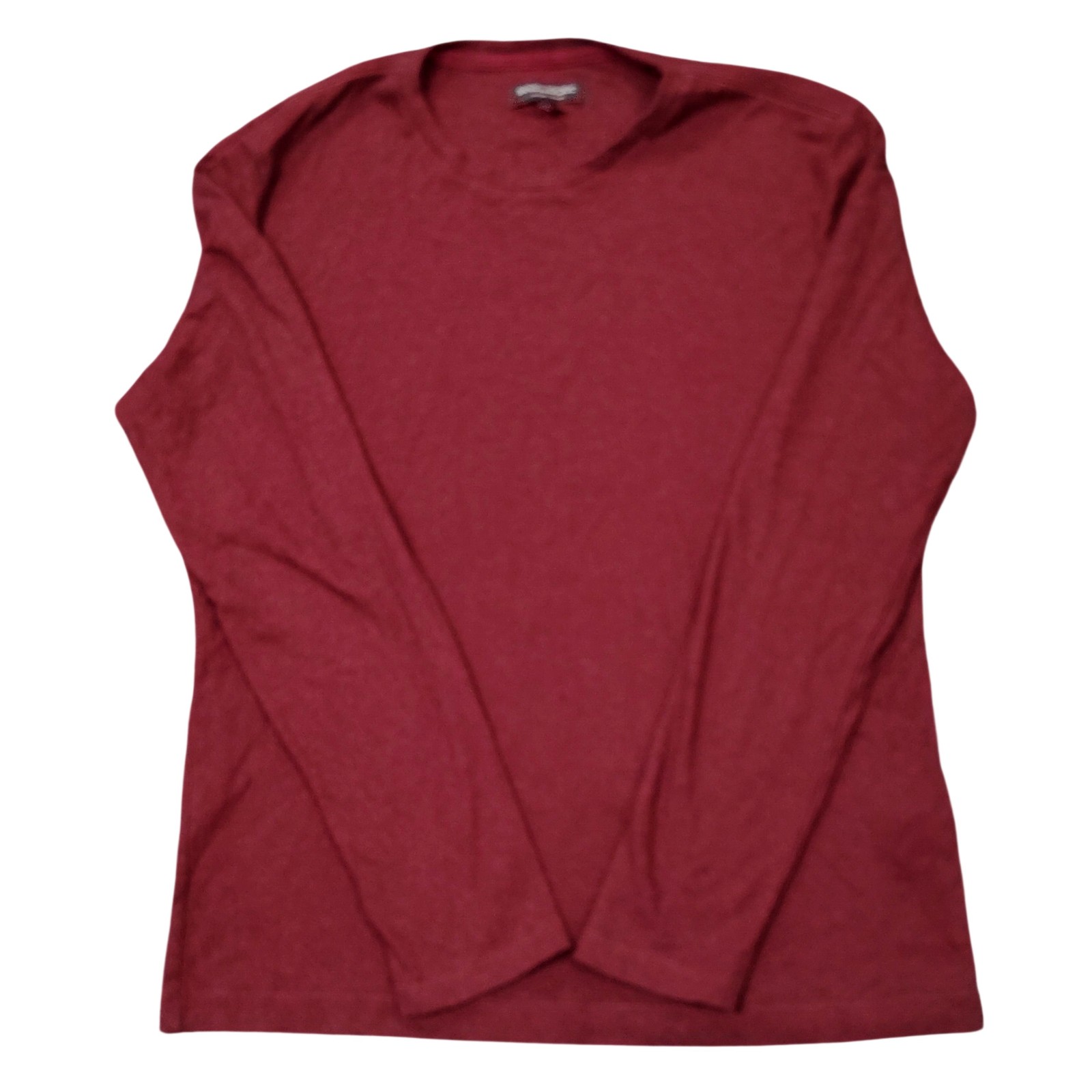 Banana Republic Shirt Mens Medium Red Long Sleeve Luxury Touch Crewneck Tee