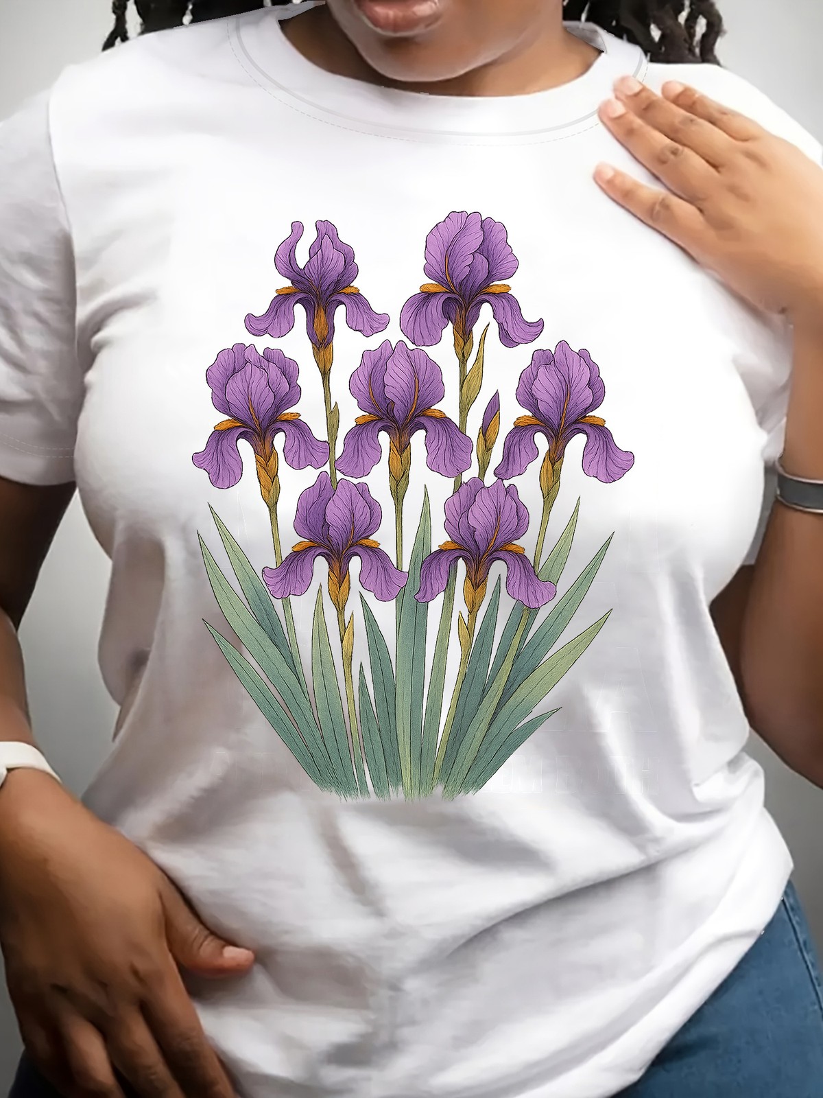Women’s Round-neck Short-sleeve T-shirt Butterfly Print Casual Fashion T-shirt √