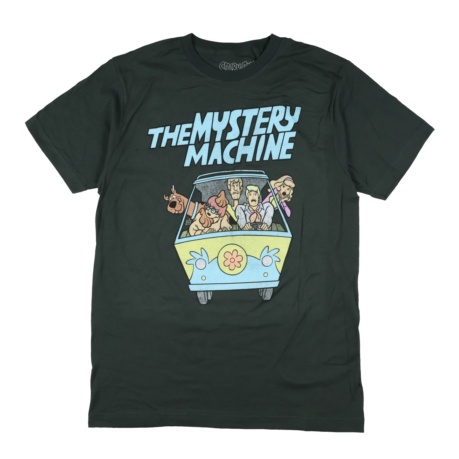 Scooby-Doo T-Shirt Men’s Distressed Mystery Machine Design Tee