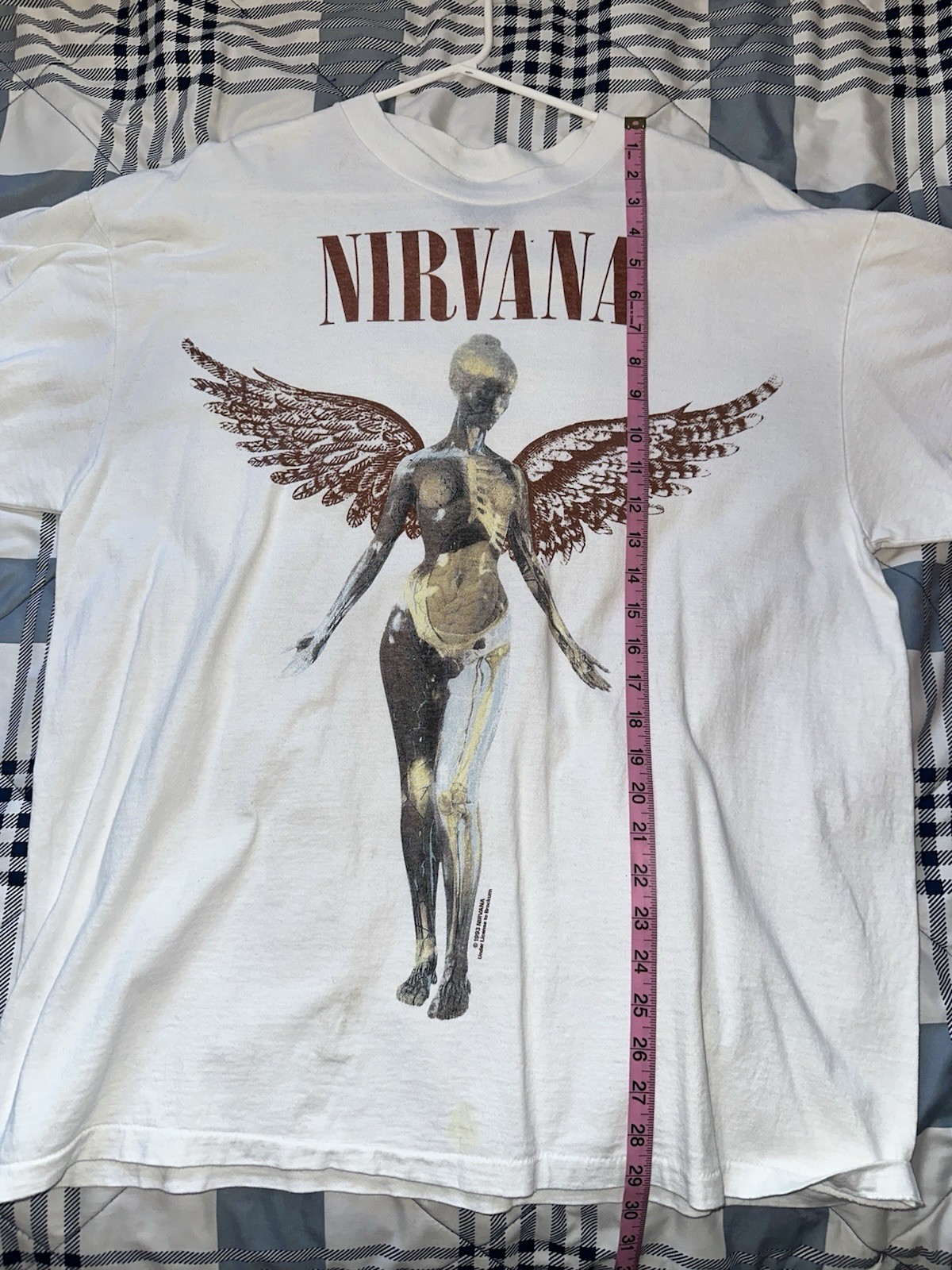 Vintage Nirvana In Utero Reprint Giant Tag XL Rare Shirt