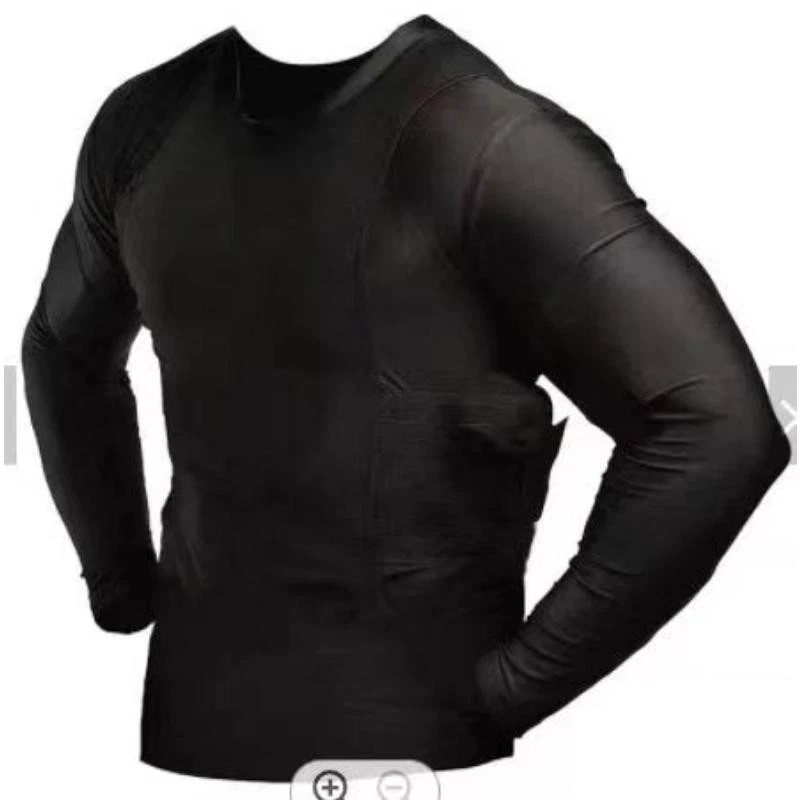 Concealment Clothes Men’S Crew Neck Undercover- Concealed Holster Carry Tops