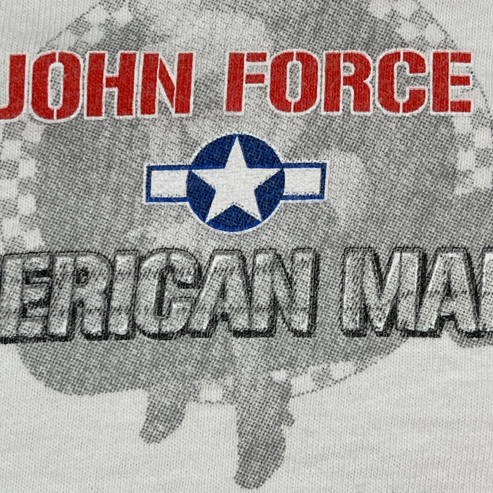 NHRA John Force Drag Racing Warbird Plane Car Shirt Large 22×27 White