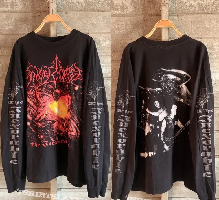 1999 ANGELCORPSE THE INEXORABLE Vintage Long Sleeves Shirt Reprint TU569