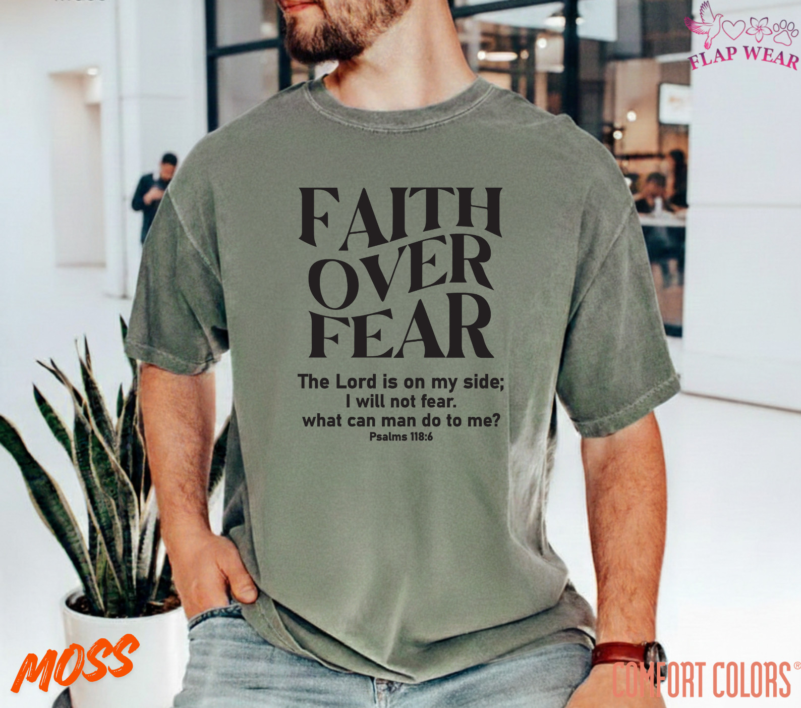 Unisex Faith Over Fear Christian T-Shirt, Men T shirt,Women T shirt Gift Religio
