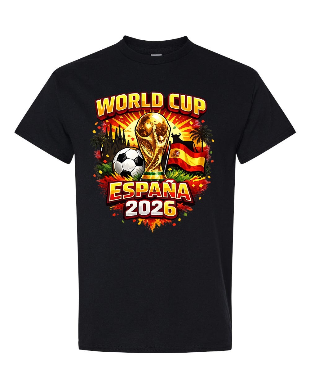 Spain Soccer 2026 World Cup Style Unisex T-Shirt German Fan Shirt Football