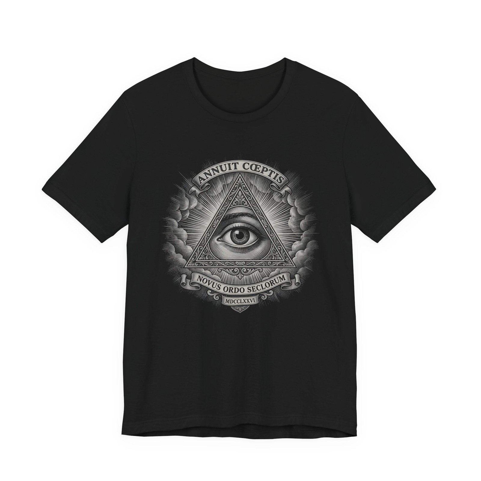 Eye of Providence T-Shirt | Illuminati All-Seeing Eye Masonic Symbol Tee
