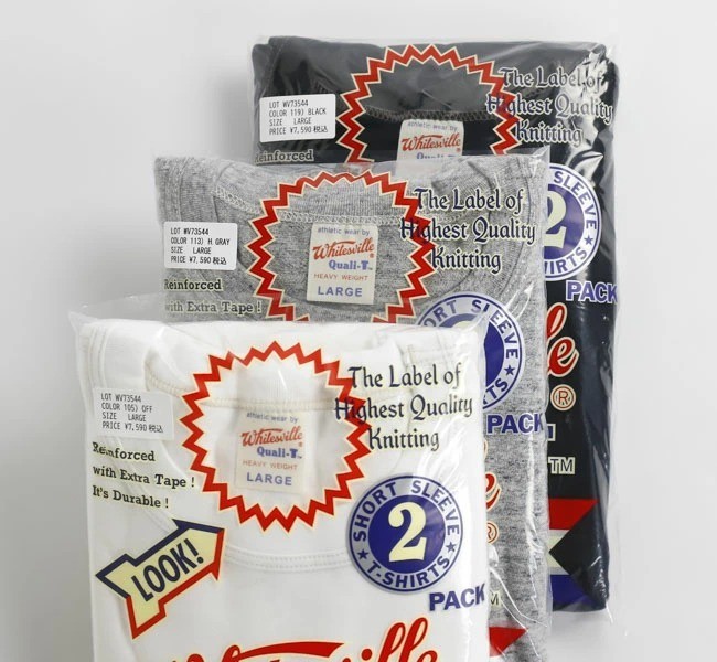 Whitesville 2-PACK T-SHIRT Lot WV73544 2-PACK Made in Japan Toyo enterprise New