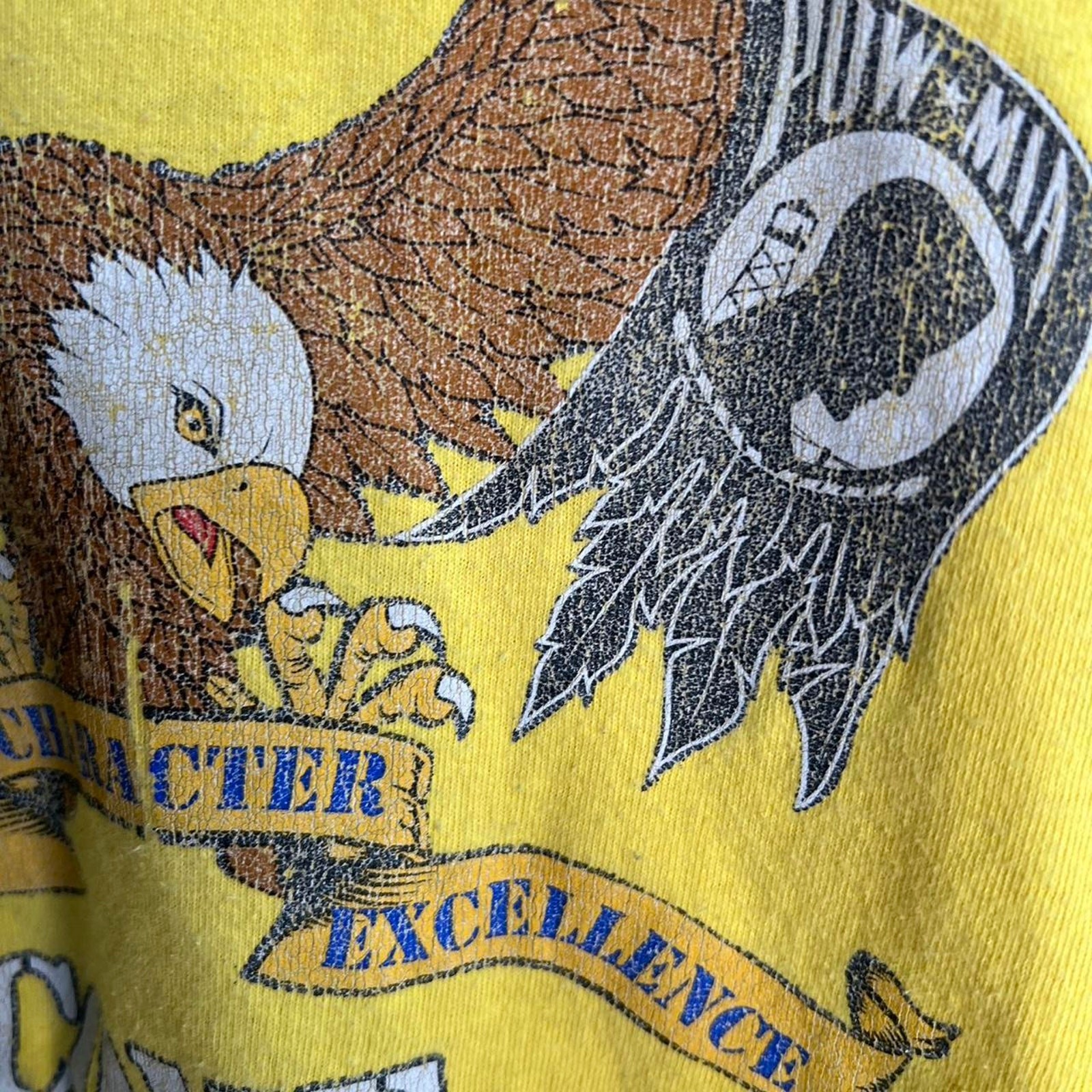 Vintage Second to None USA Veteran US Eagle POW MIA War Flag Military RARE