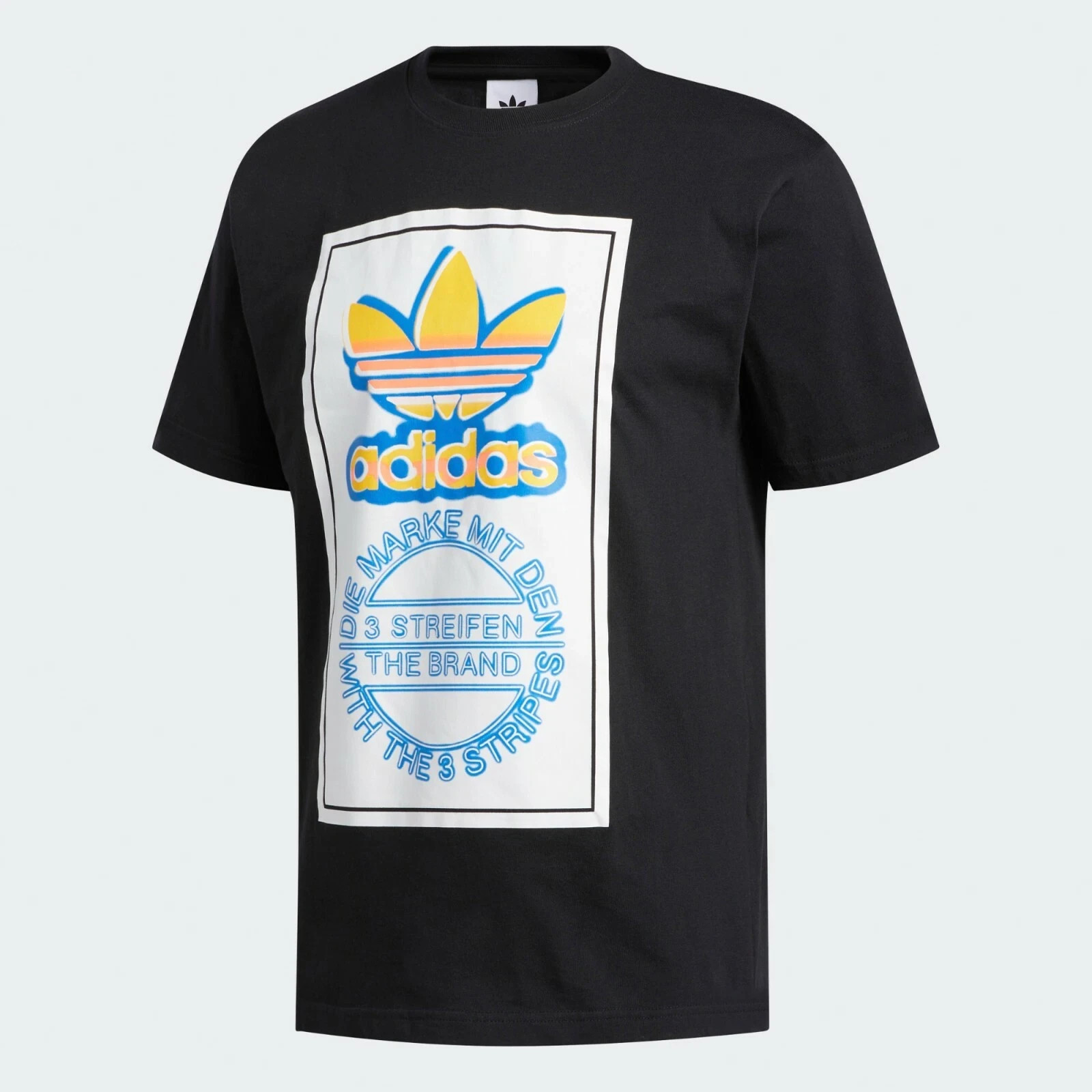 adidas Originals Airbrush Trefoil Logo T-Shirt Black Men’s Tee