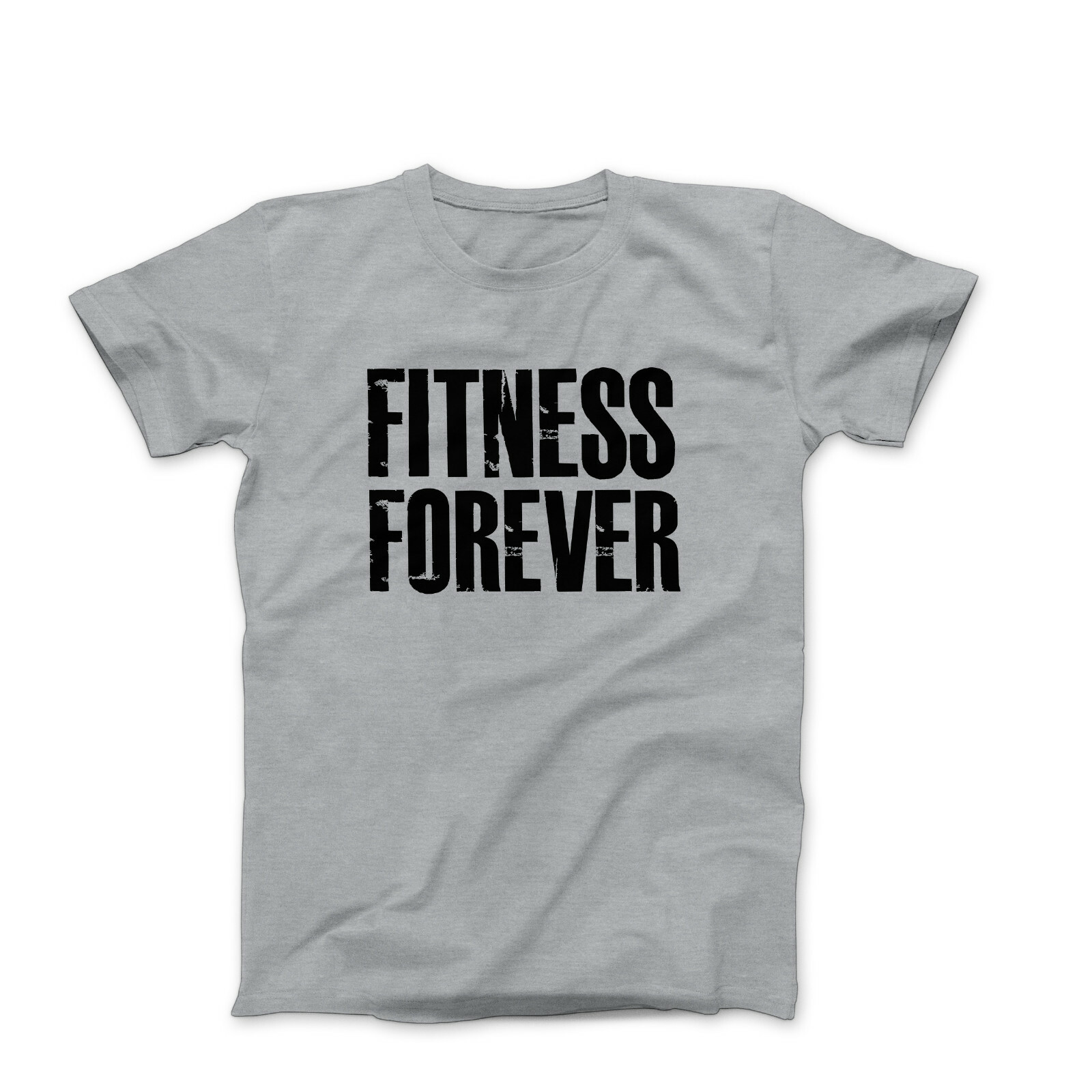 Fitness forever mens workout bodybuilding fitness graphic tee shirts with saying