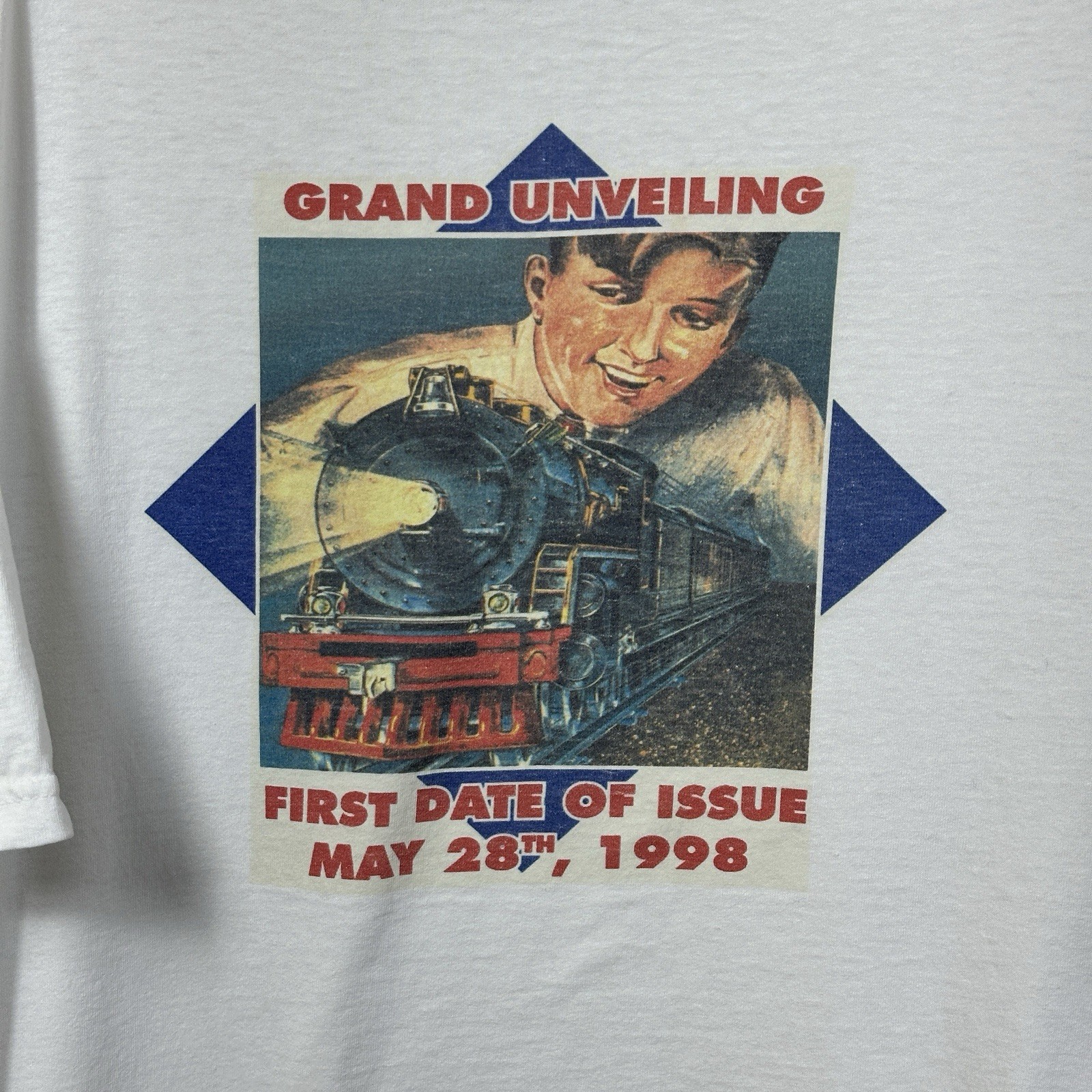 Vintage Lionel Trains Grand Unveiling First Date of Issue May 28th, 1998 T-Shirt