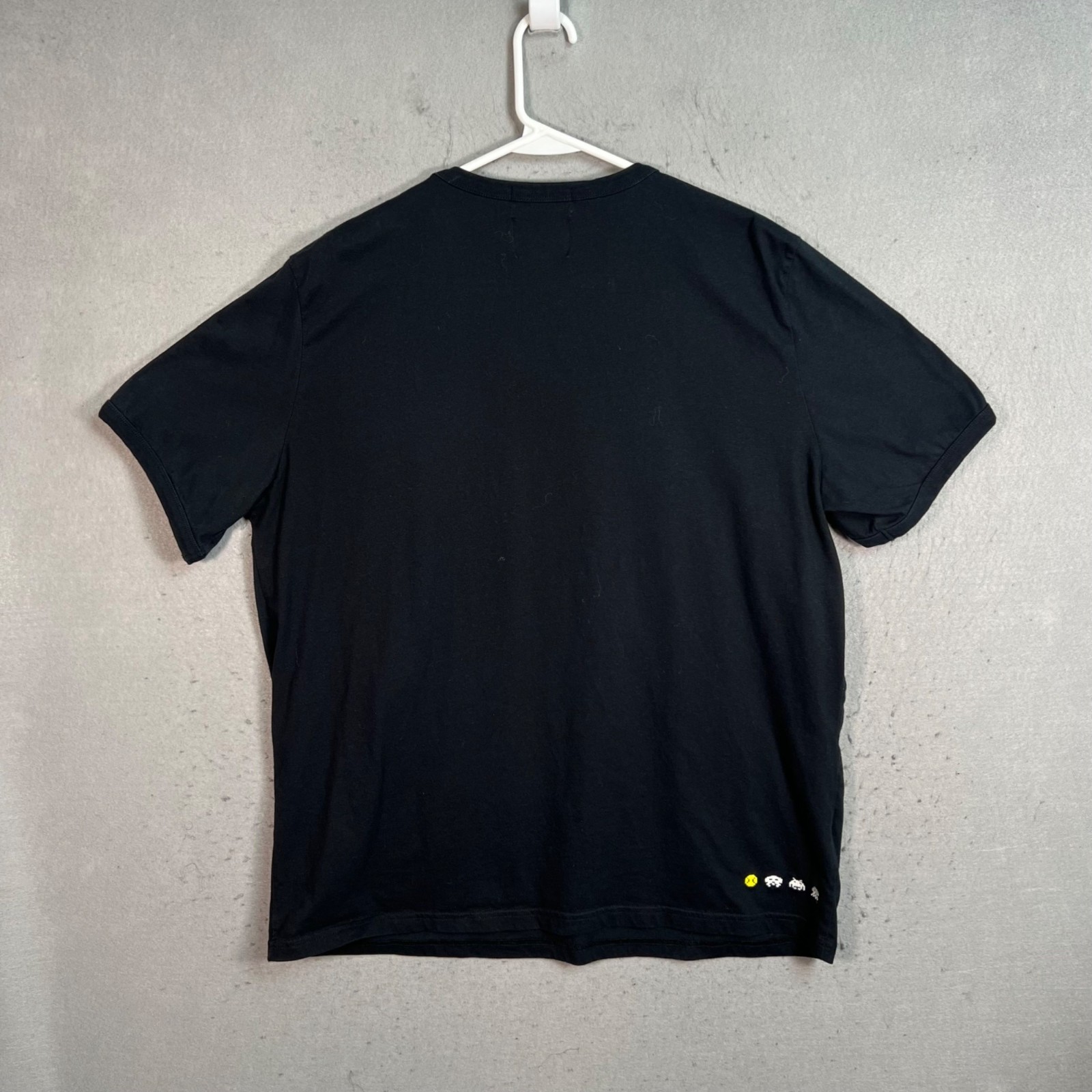 Fred Perry X Space Invaders Black T-Shirt Mens Size XXL Cotton