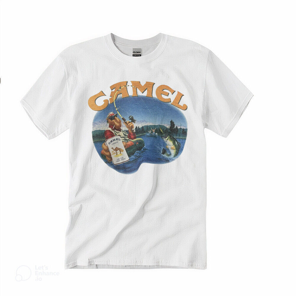VTG Camel Smokin Joe Fly Fishing T-Shirt, Size S-5XL