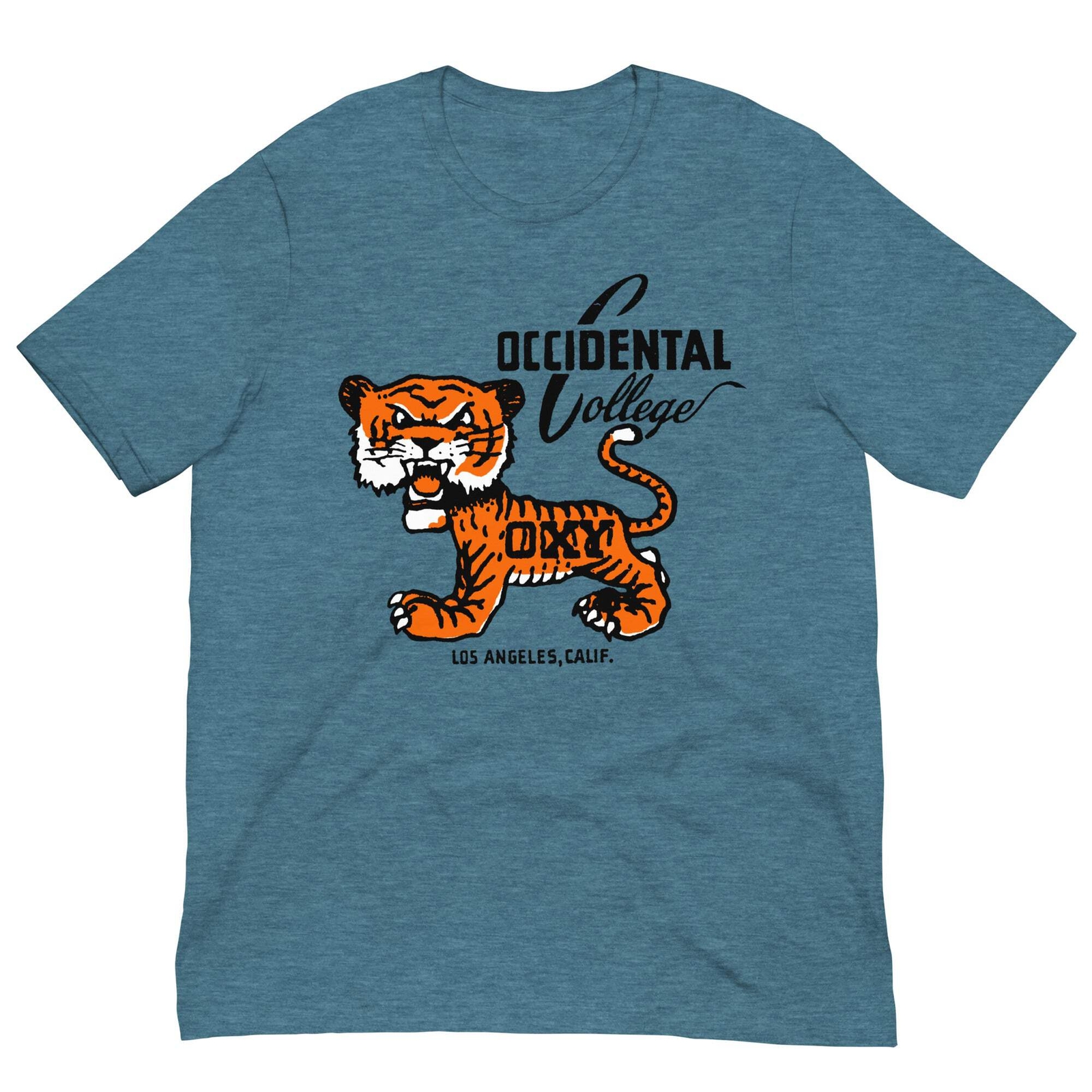 Vintage Retro T Shirt Occidental California Cool College Graphic Tee