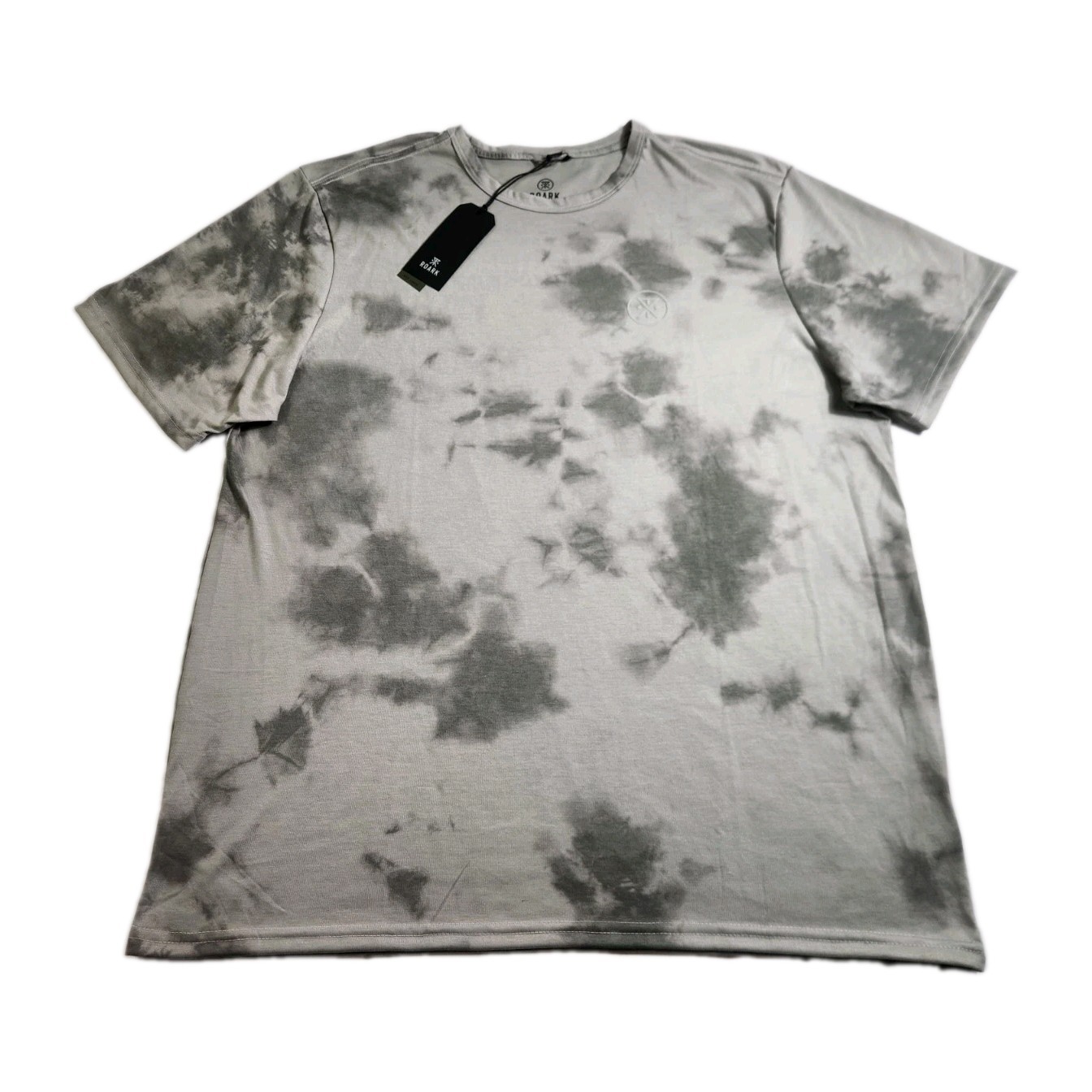 Roark Mathis Active T-Shirt Men Size XL Gray Tie Dye Short Sleeve Adult New, NWT