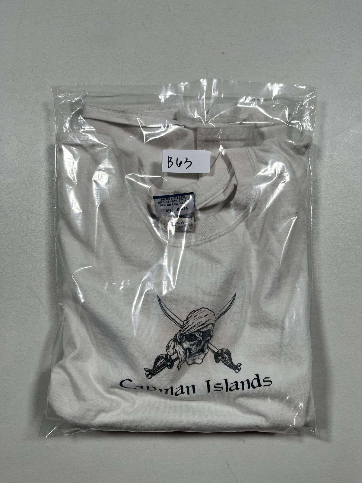 Cayman Islands Caribbean Pirates Shirt Mens 2XL White Del Sol Skull Graphic Tee
