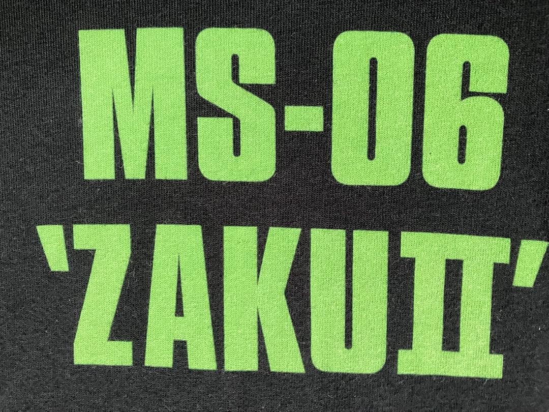UNIQLO ZAKU II T Shirt Black L Anime GUNDAM Casual Cotton Authentic