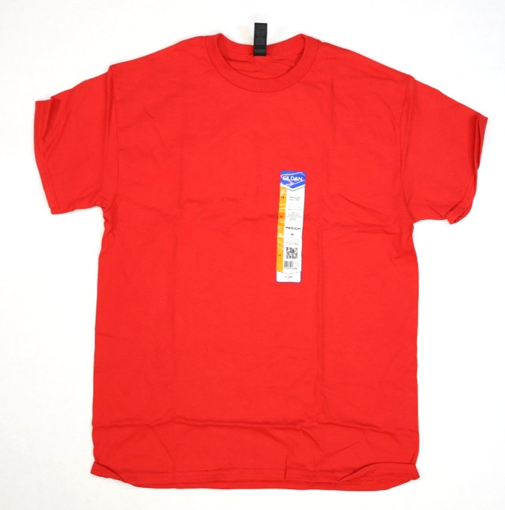 9 Pack Gildan G5000 Sold Red Heavy Cotton Adult T-Shirt Short Sleeve Size Medium