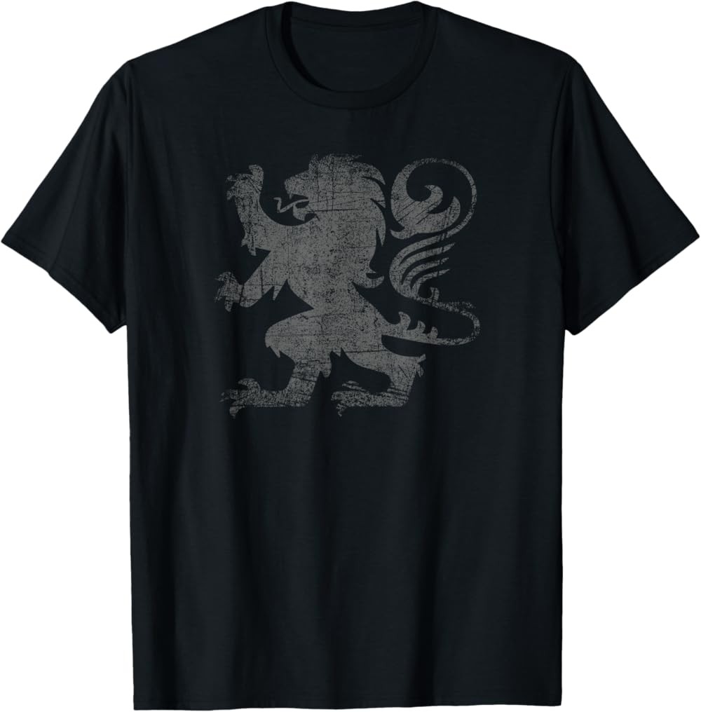 Scottish Flag Lion Rampant Heraldry distressed flag Scotland T-Shirt