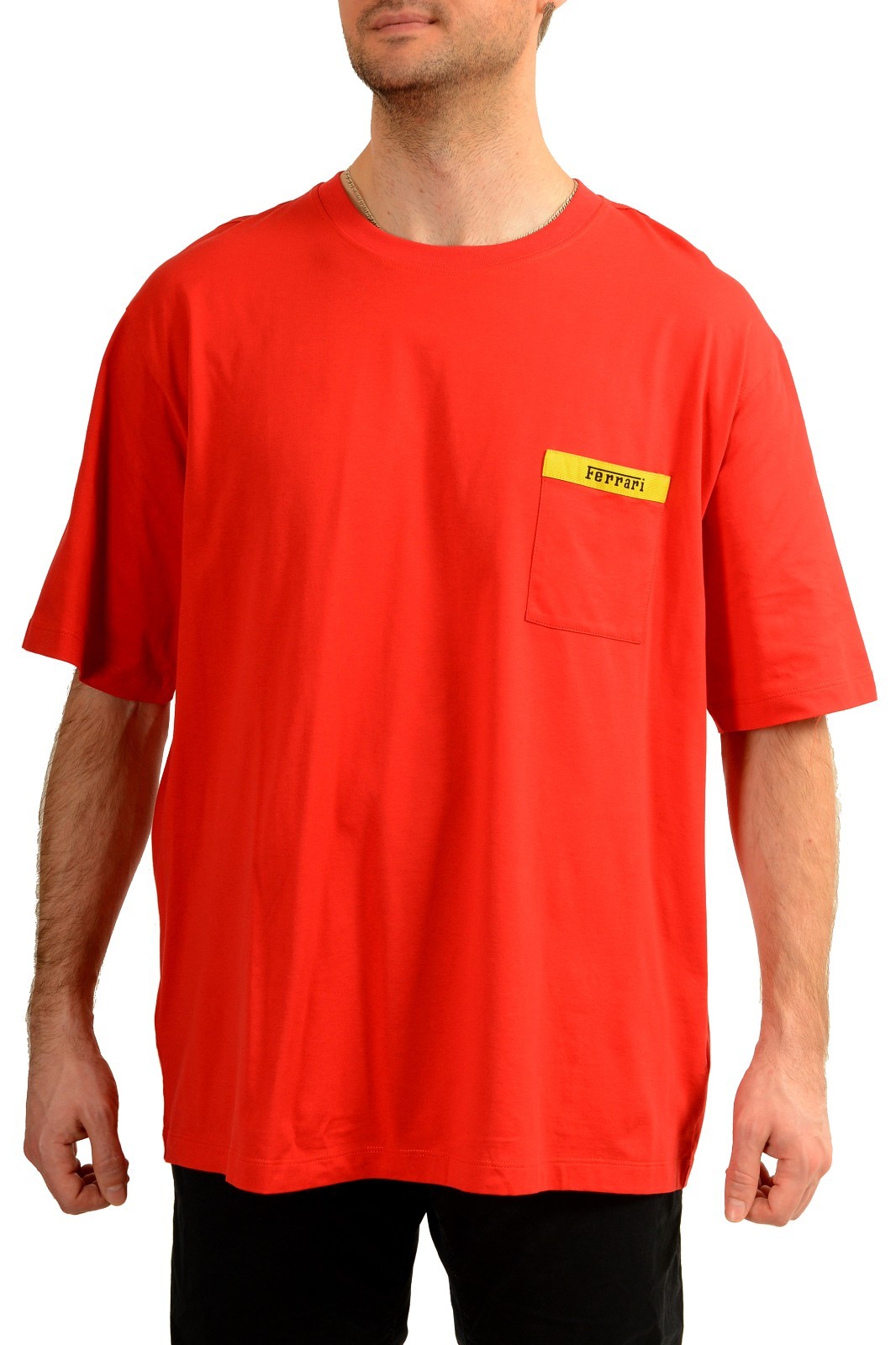 Scuderia Ferrari Men’s Logo Print Short Sleeve Crewneck T-Shirt US 2XL IT 56