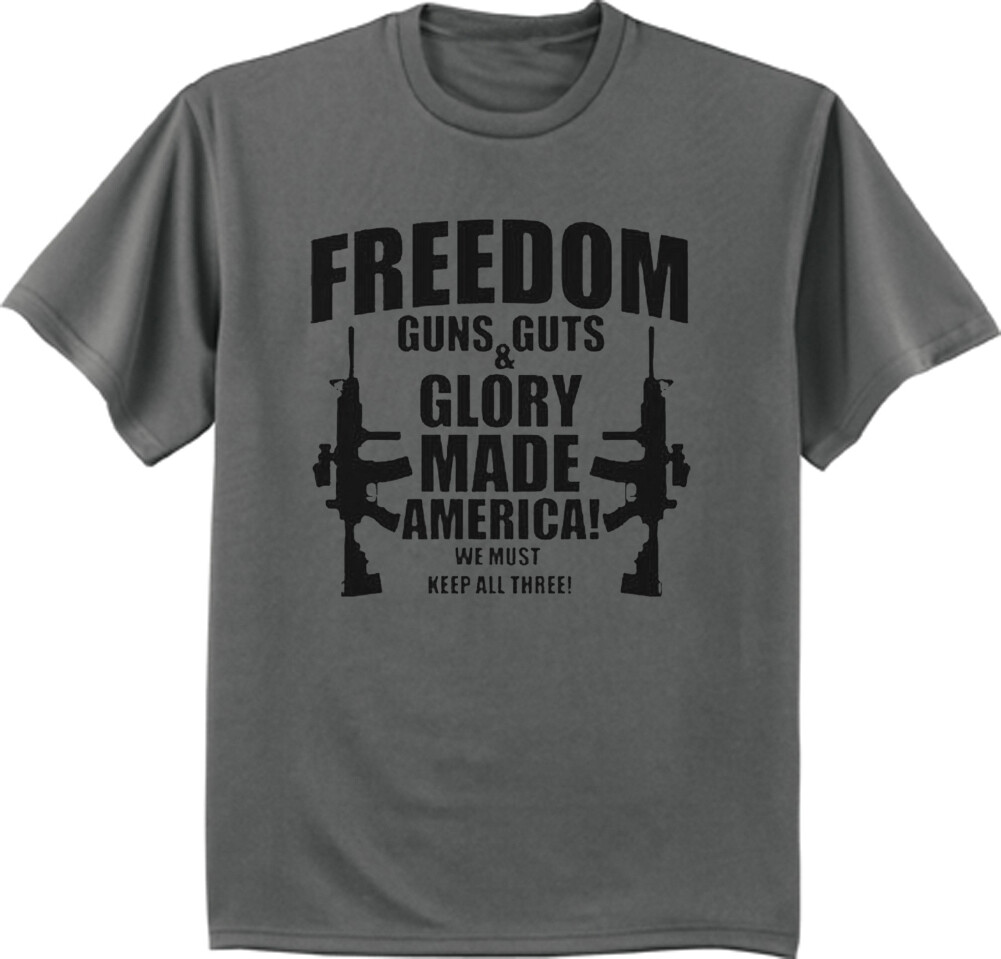 2nd Amendment Pro Gun Rights America Freedom T-shirt Mens Graphic Tee