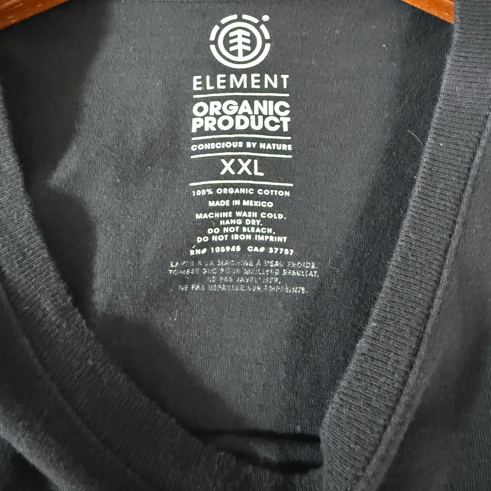 Element Brand Rasta Colored Element Logo T-shirt 100% Organic Cotton – 2XL