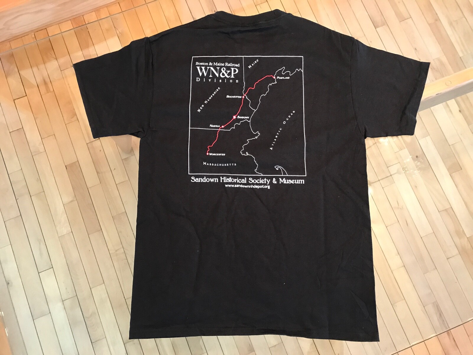 Boston & Maine Railroad WN&P Division T-shirt (Black)