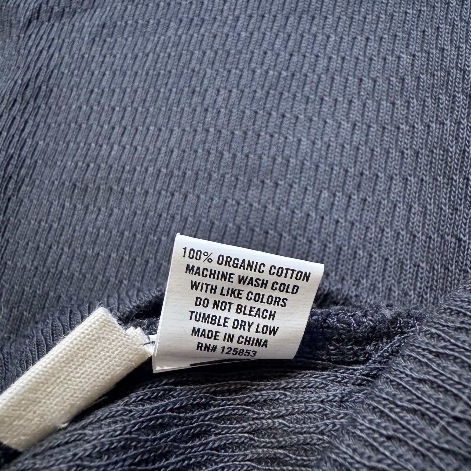 Taylor Stitch The Organic Cotton Crew in Faded Black Waffle 38 Small New