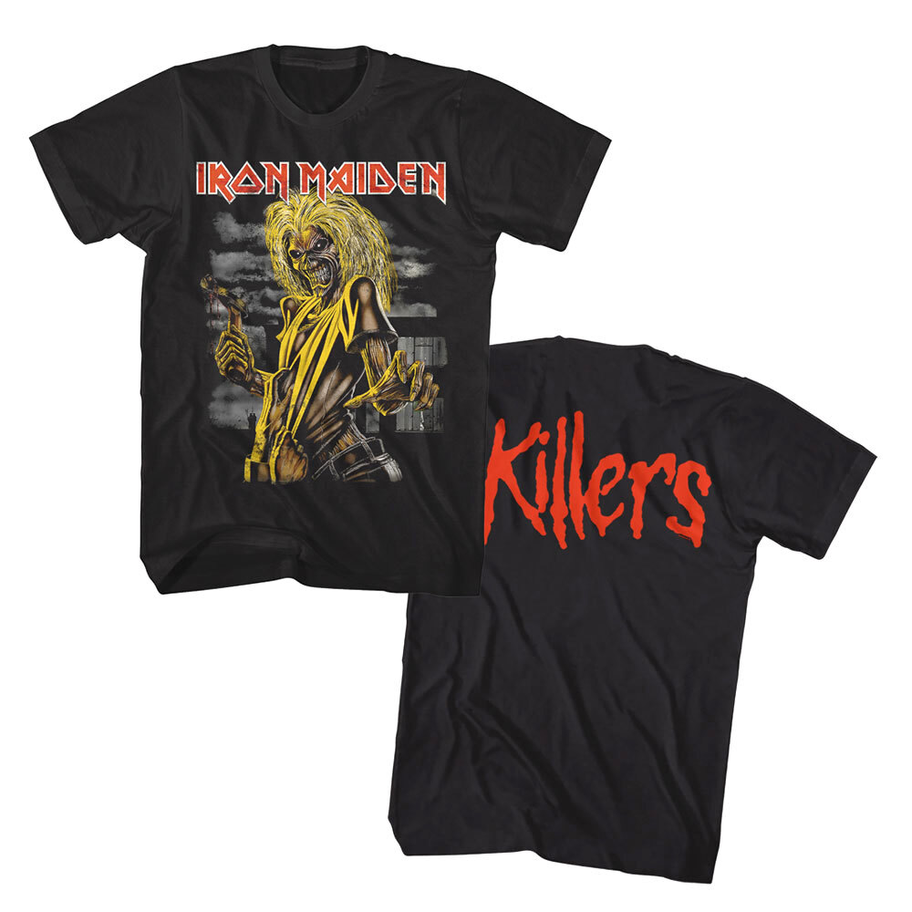 Iron Maiden Killers Men’s T Shirt Eddie Hammer Heavy Metal Rock Band Concert