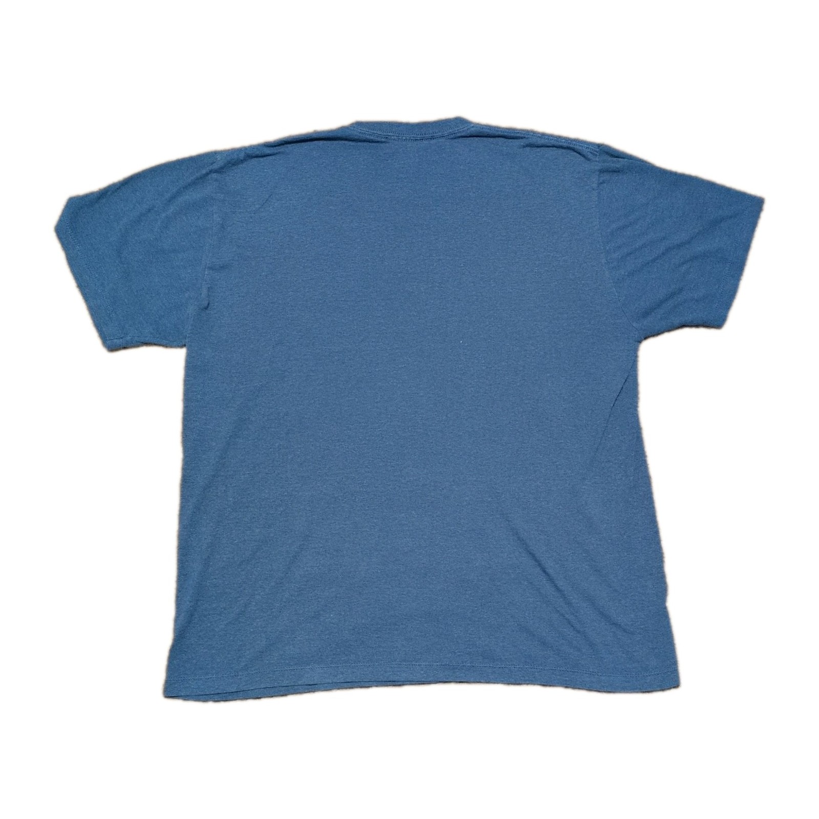 Superman Shield Blue Heather T-Shirt Mens Large Distressed Graphic Tee