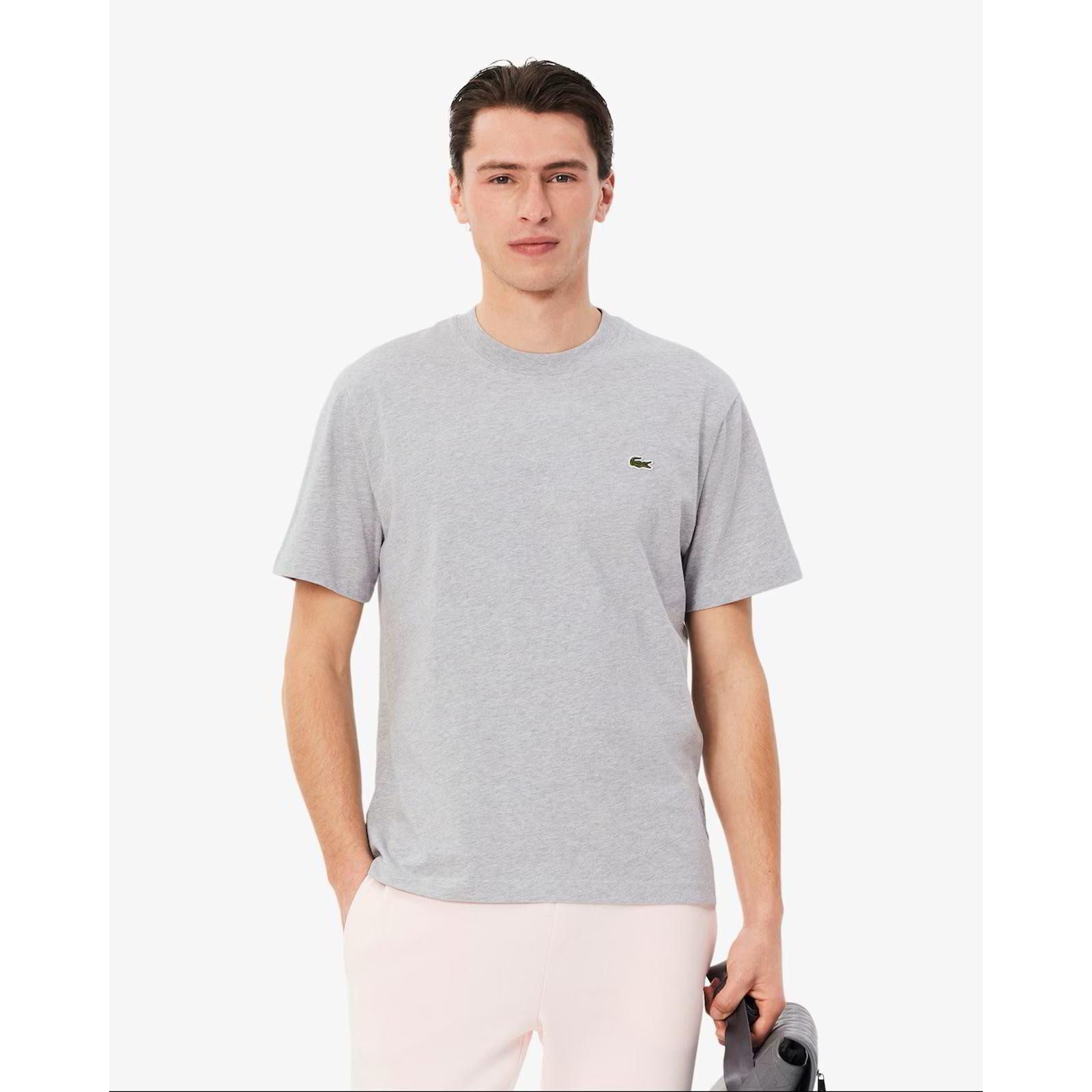 Lacoste Classic Fit Cotton T-shirt Heather Grey
