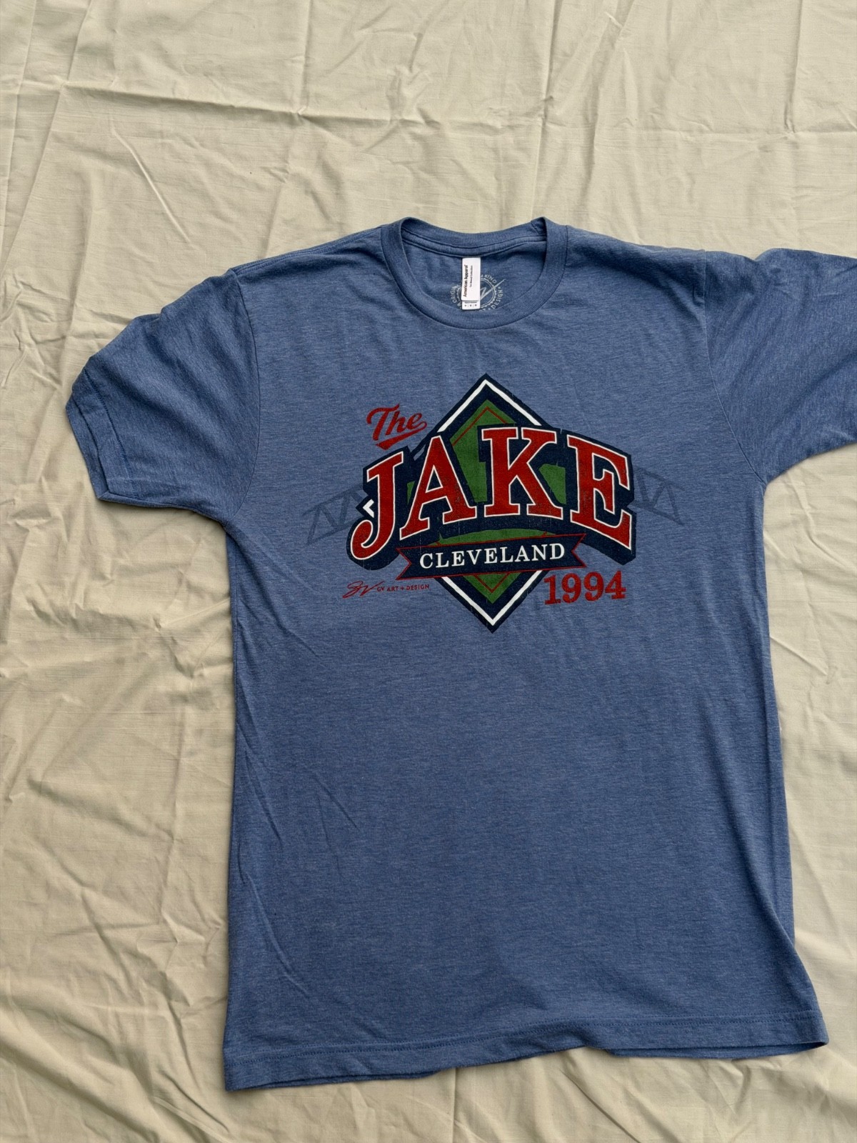 The Jake Cleveland 1994 T-Shirt American Apparel Tri Blend Men’s Medium Blue