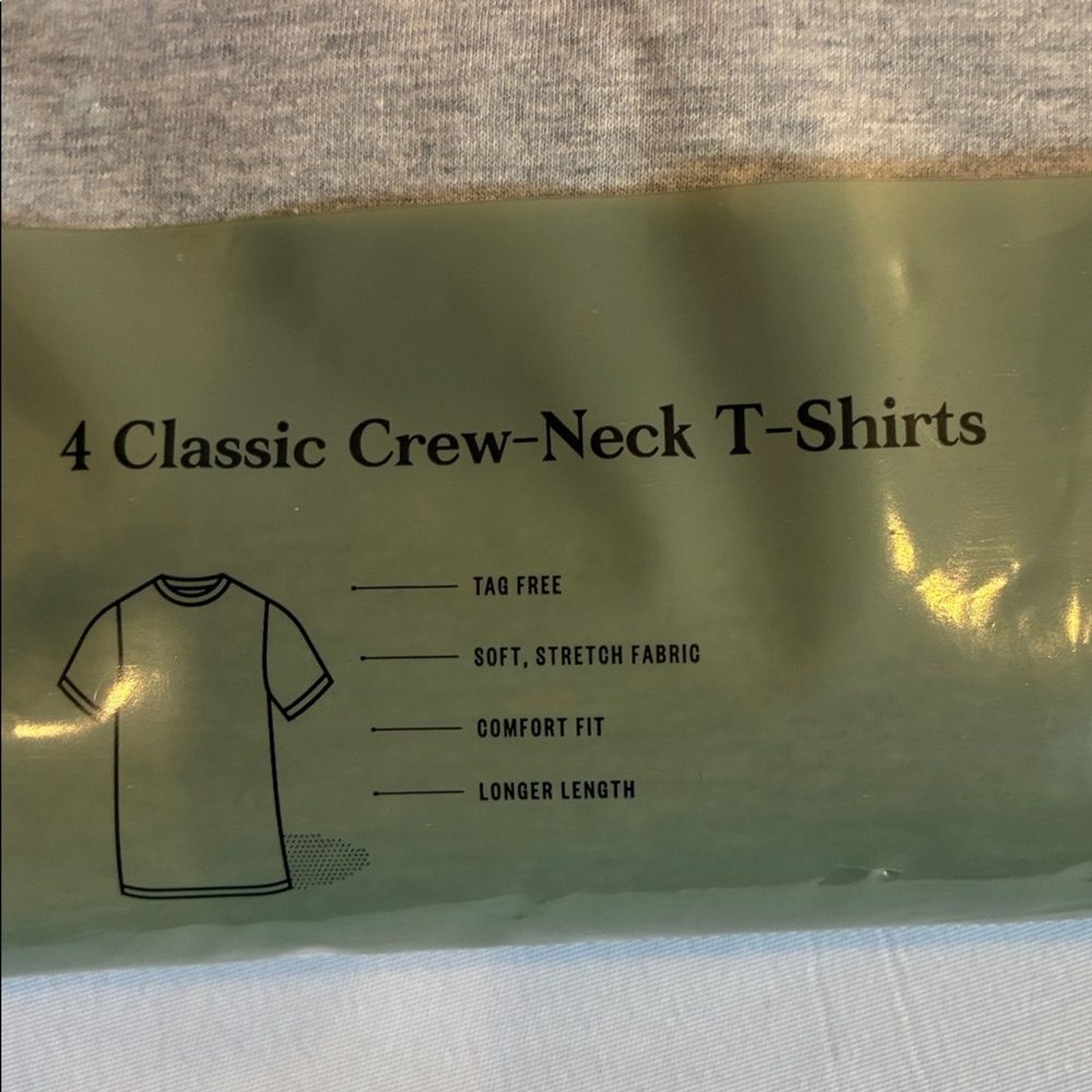 NEW Goodfellow & Co. 4 gray classic Crew neck slim T-shirts size M short sleeves
