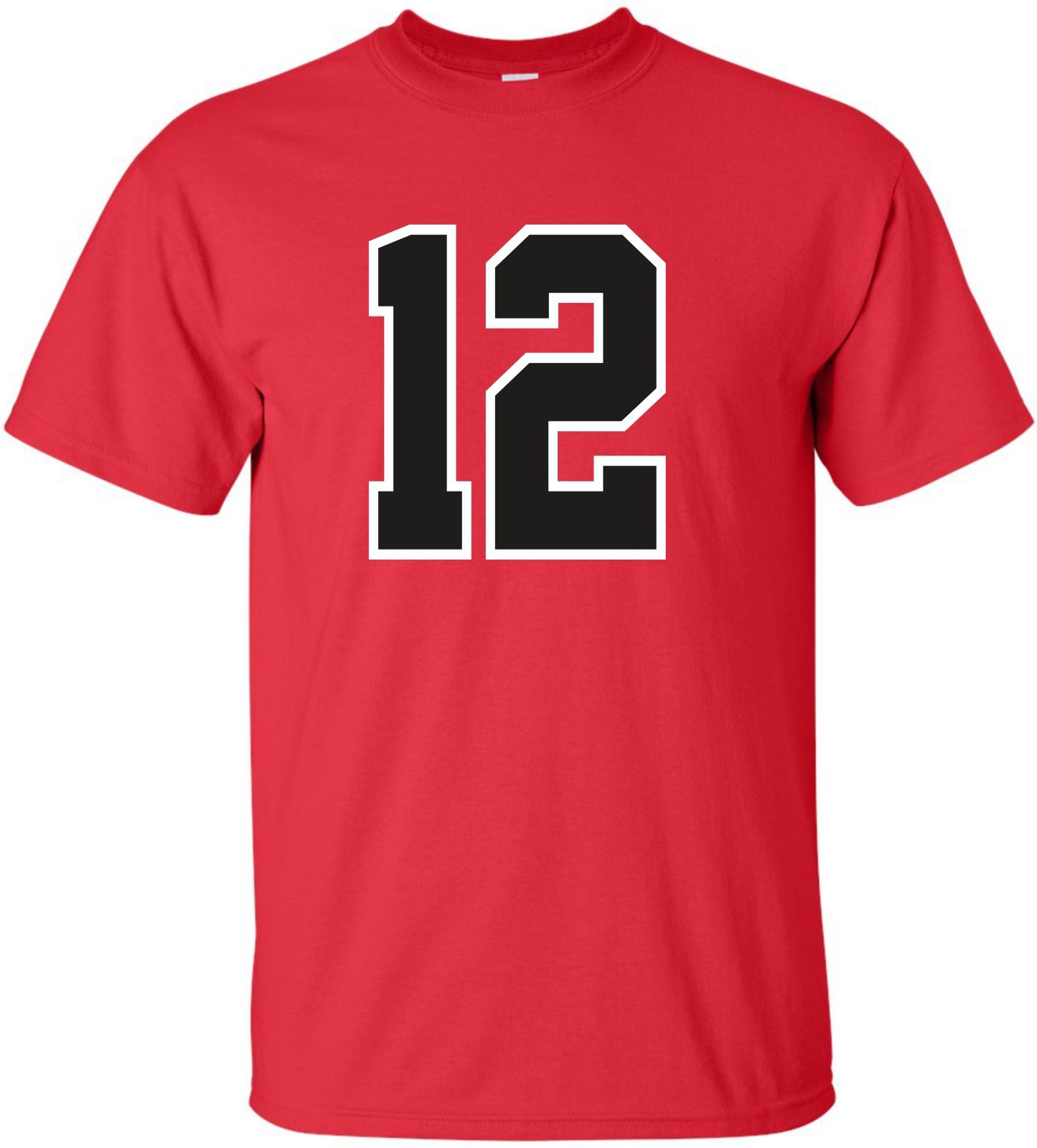 Custom “ANY Number” T-Shirt 2 Color # football hockey lacrosse basketball league