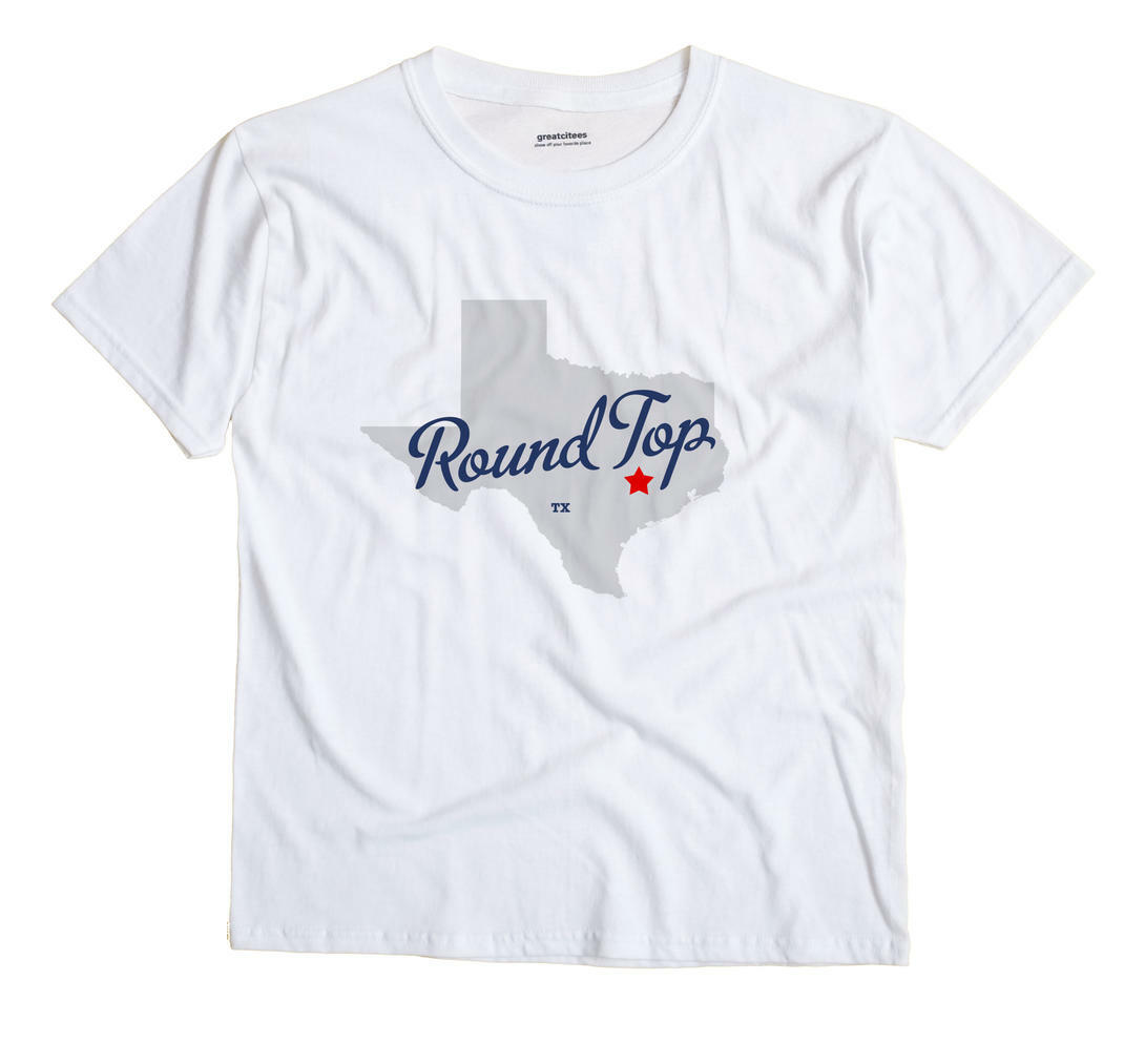 Round Top Texas TX Tex T-Shirt MAP