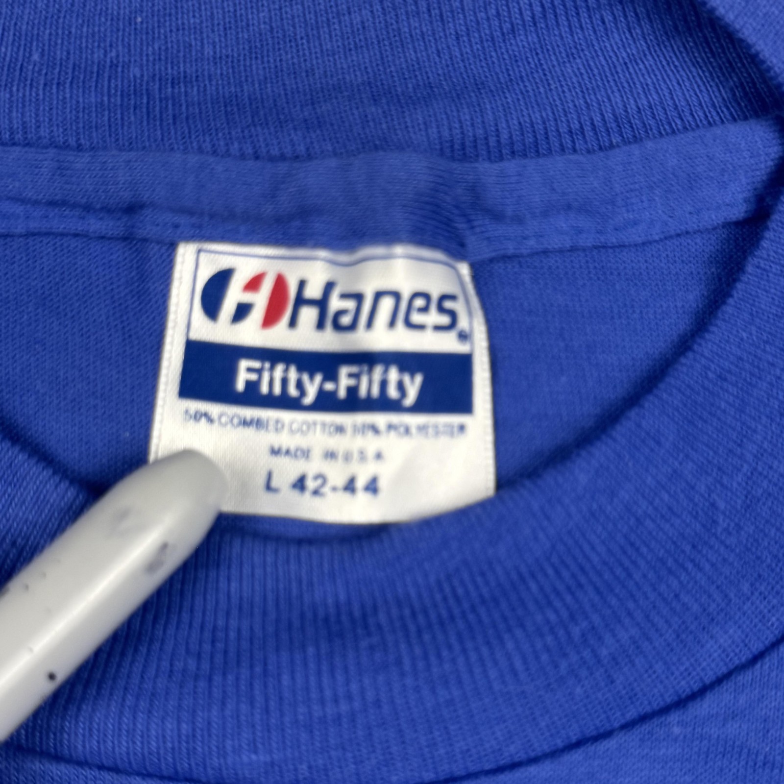 Vintage Skydiving Shirt Mens Large Blue The Legal High Graphic Hanes USA 90s