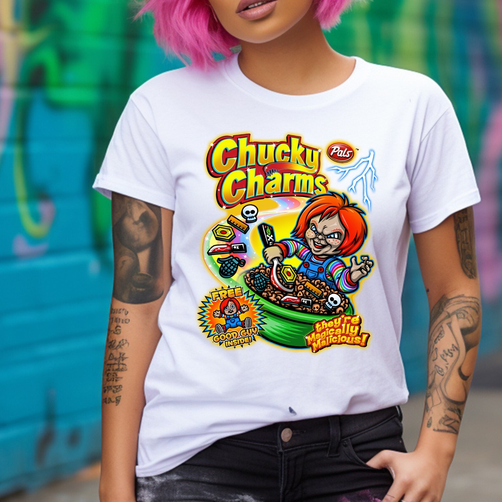 Chucky Charms Horror Funny T-Shirt S-3XL